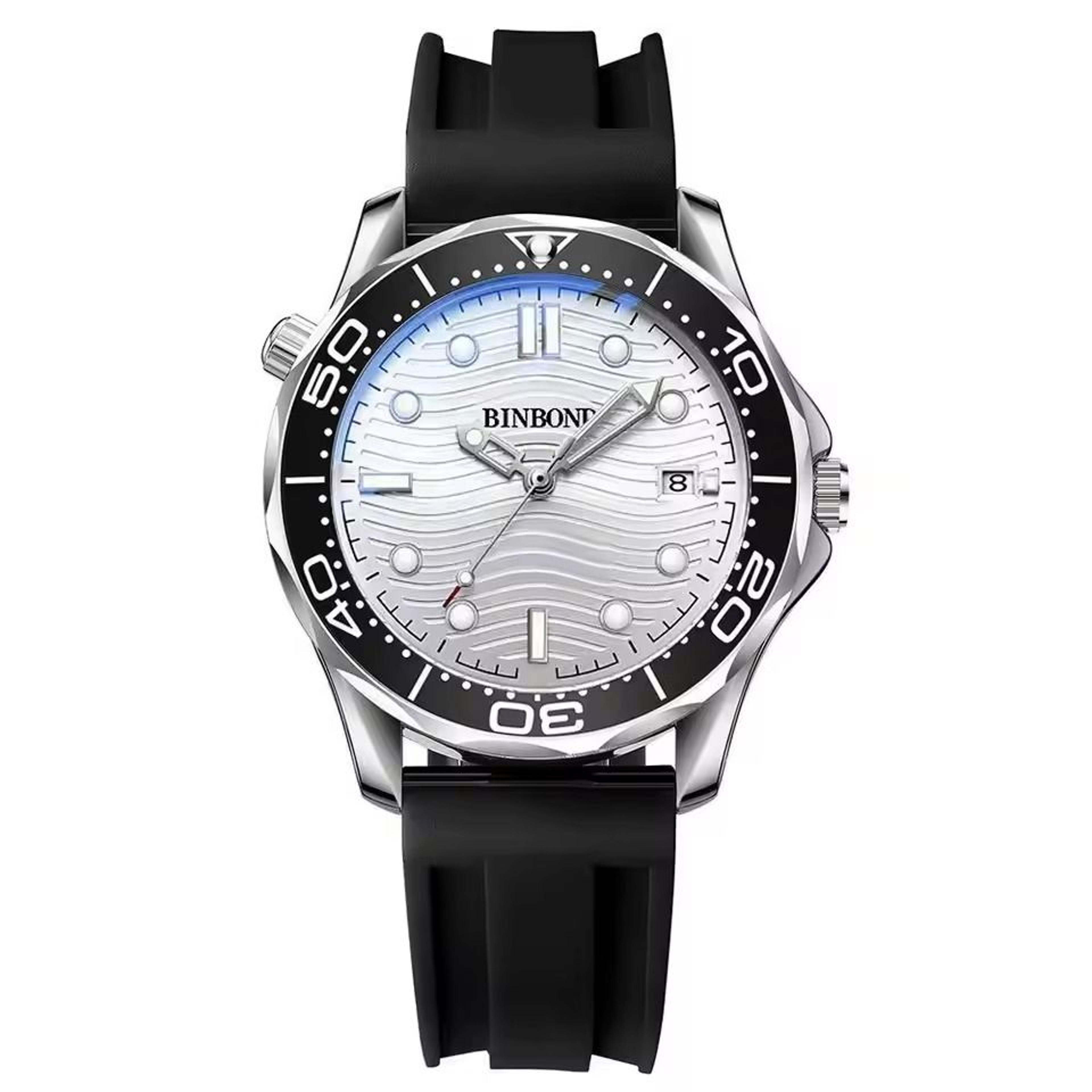 ultra thin sea horse series mens quartz watch with luminous dial waterproof sports design