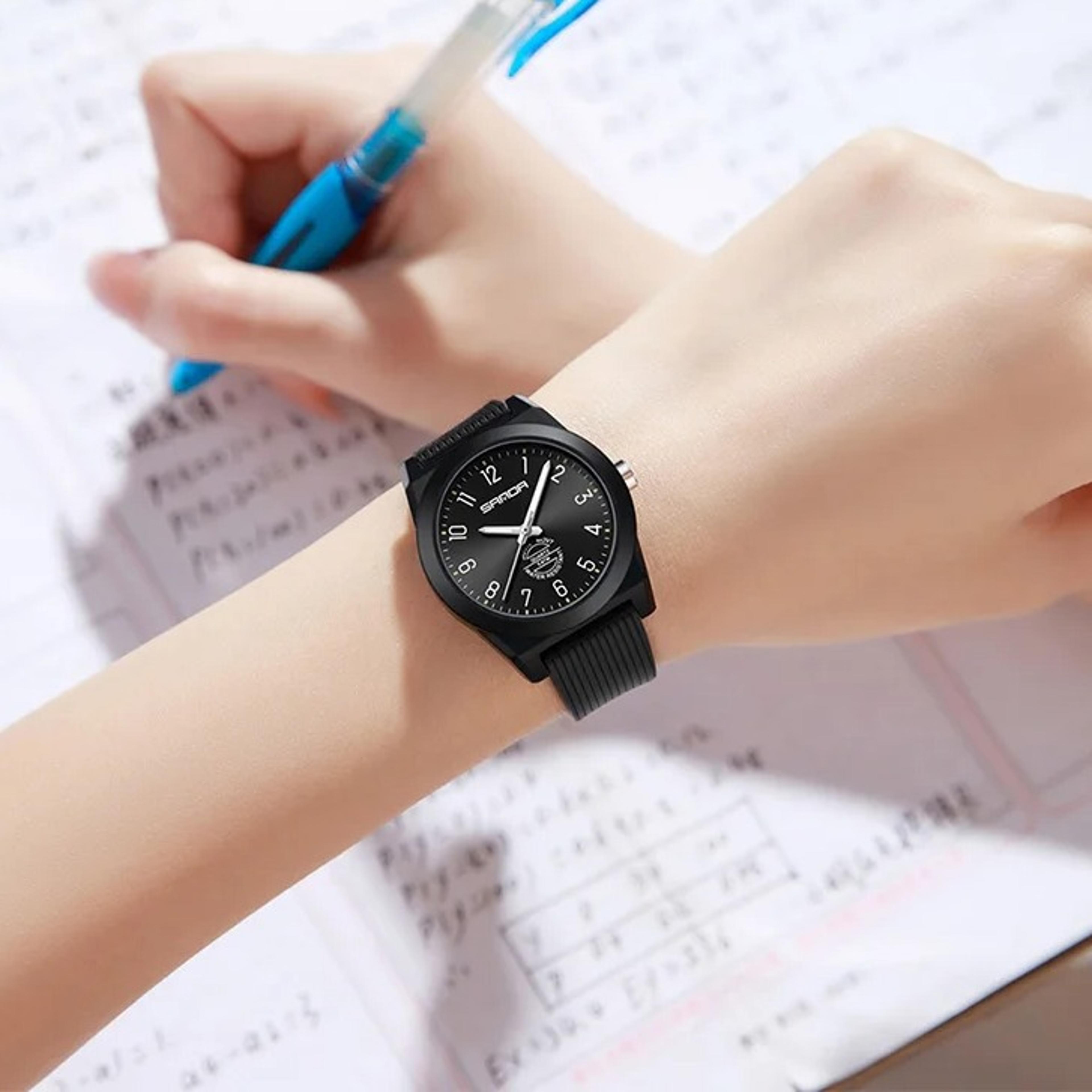 womens quartz watch with arabic numeral dial waterproof casual sport wristwatch gift
