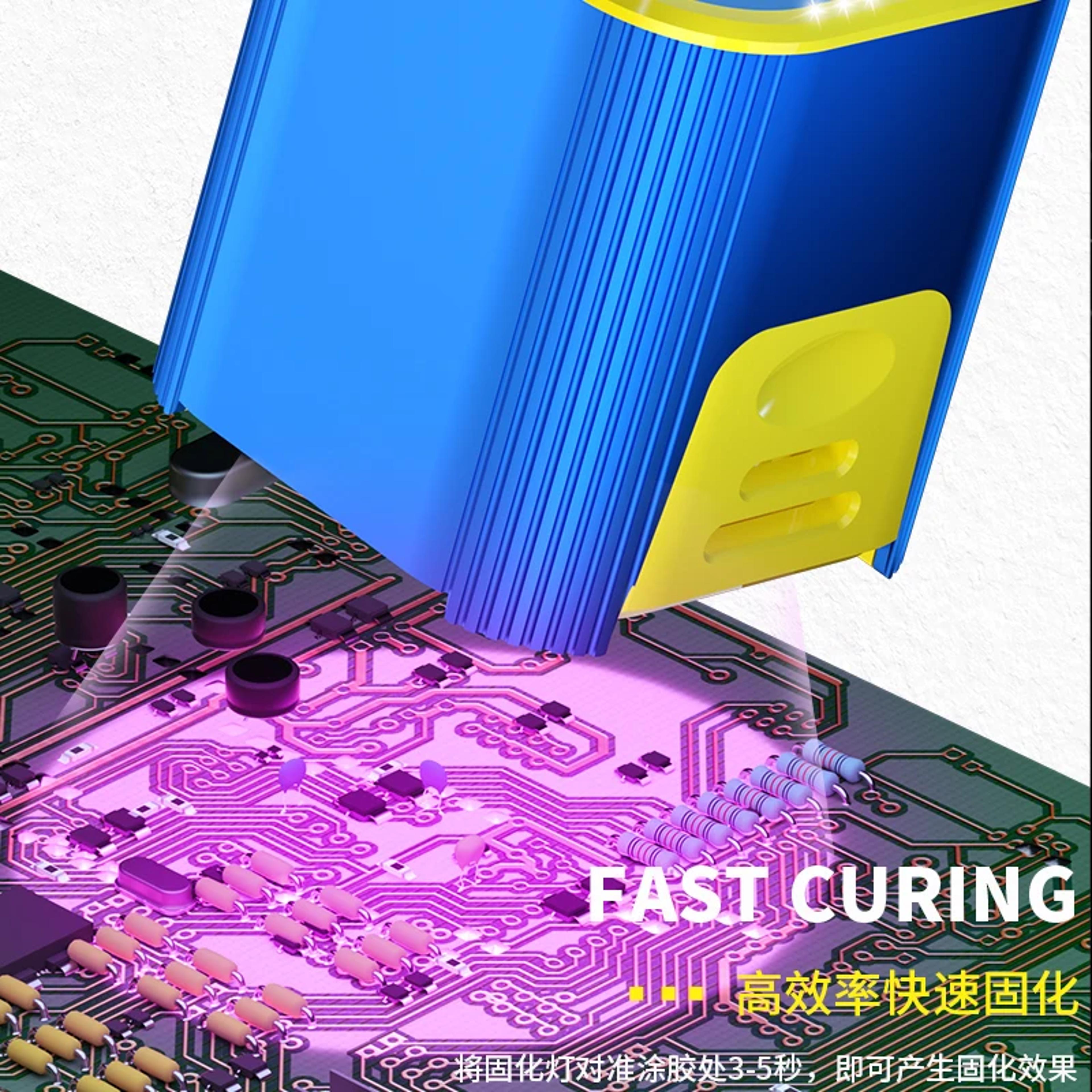 Pro UV Curing Lamp High Power Glue Repair Light For Motherboard Fixing 3