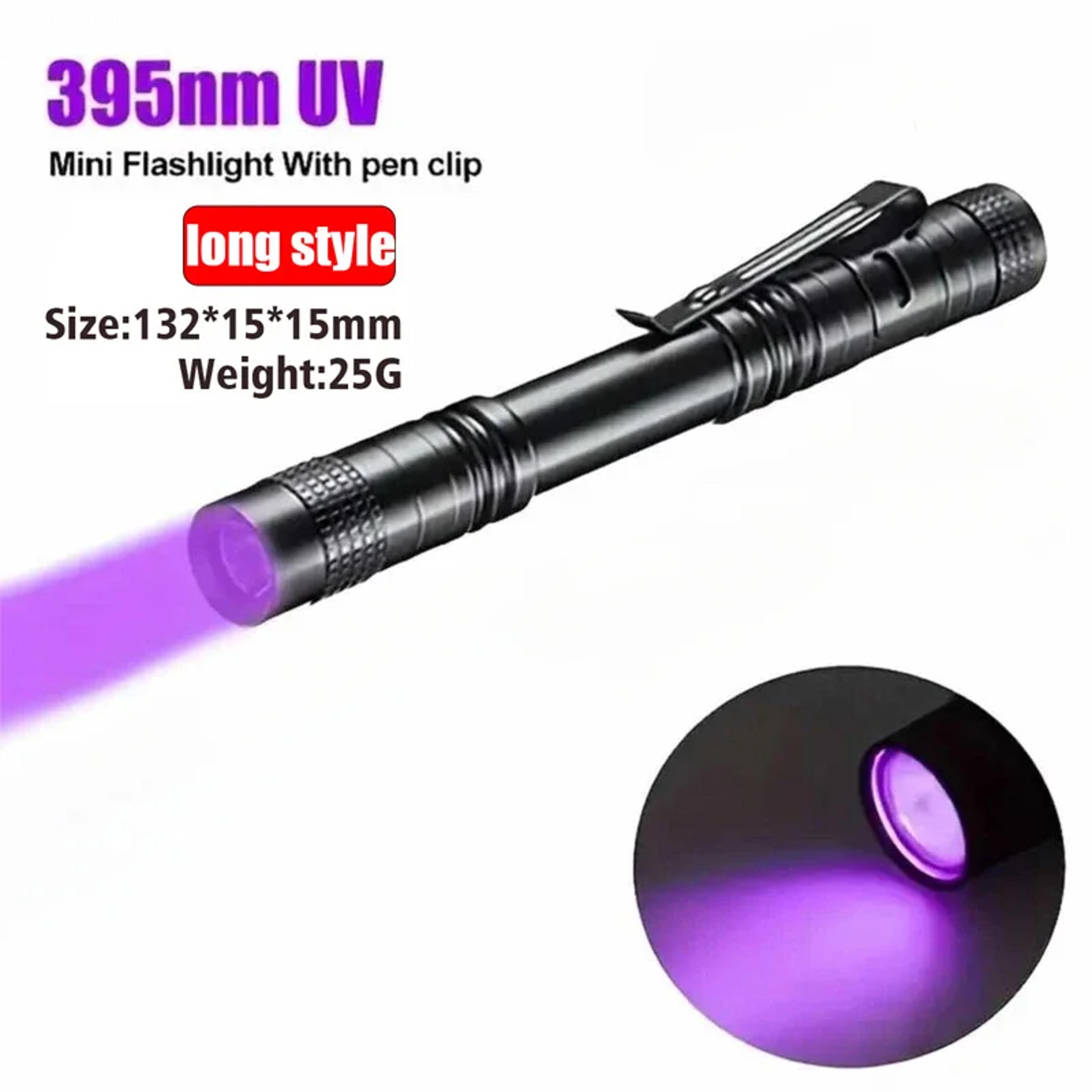 UV Flashlight Portable Black Light Pet Urine Detector Torch 10