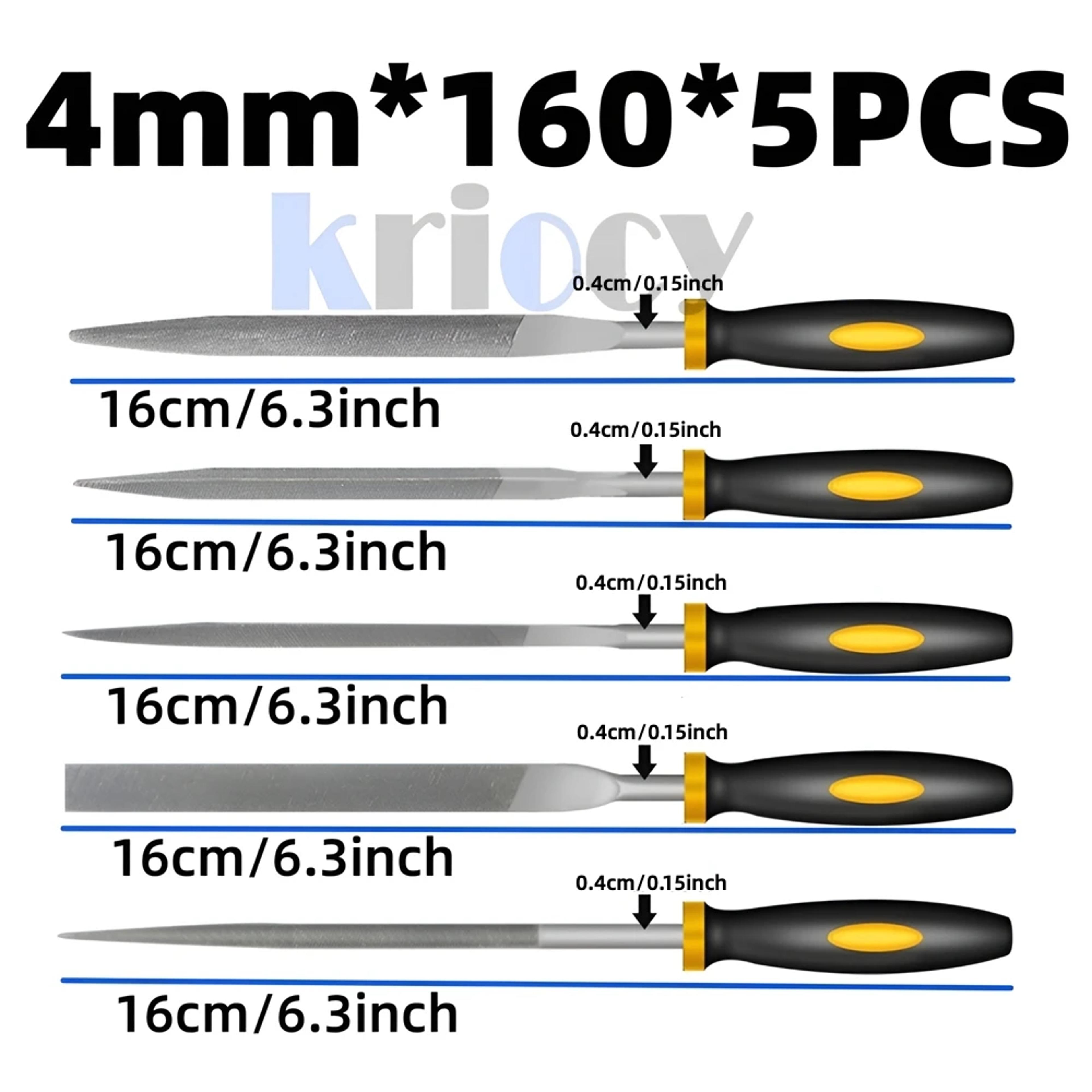 Precision Steel File Set For Woodworking Metal And DIY Projects 4