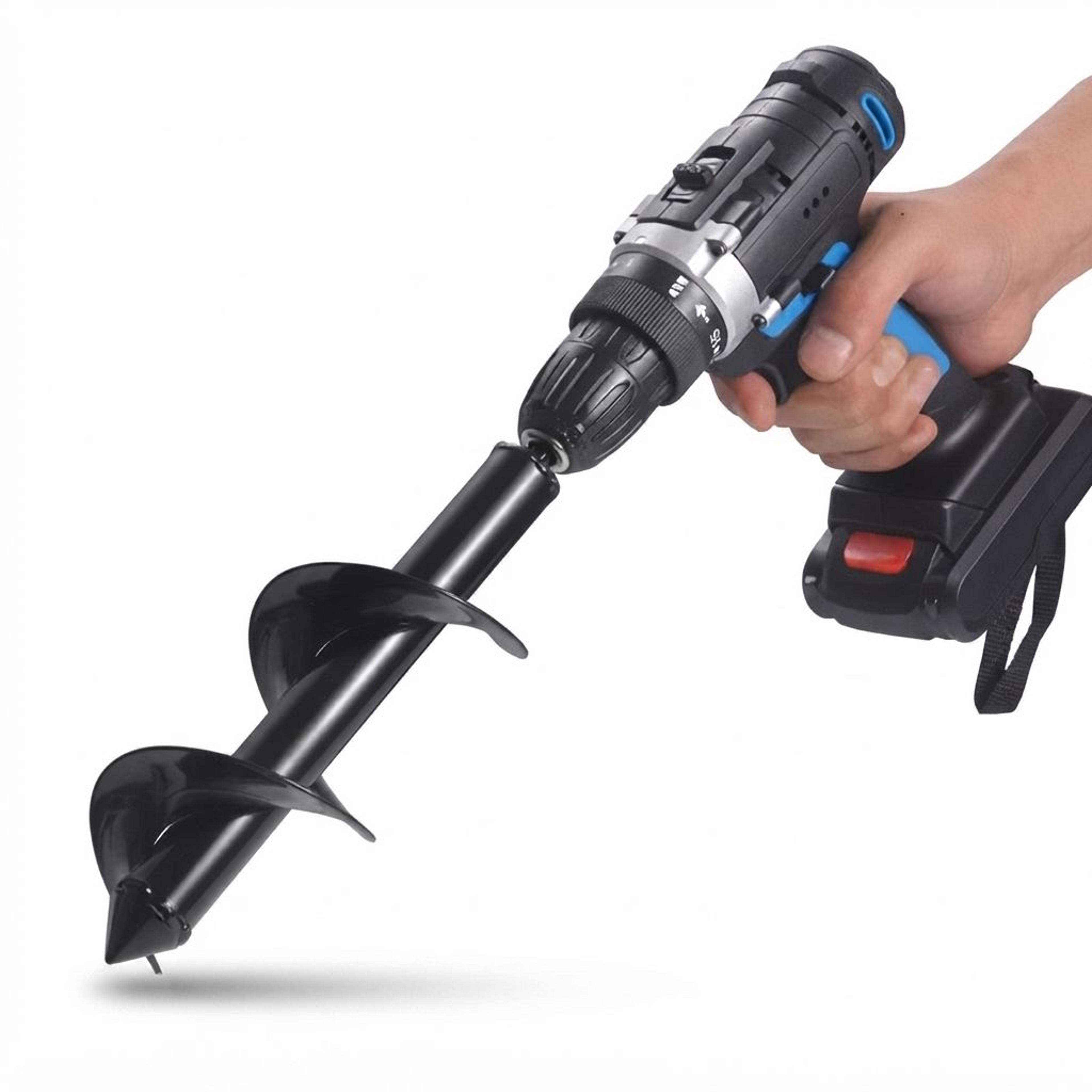 garden auger drill bit hex drive planting hole digger