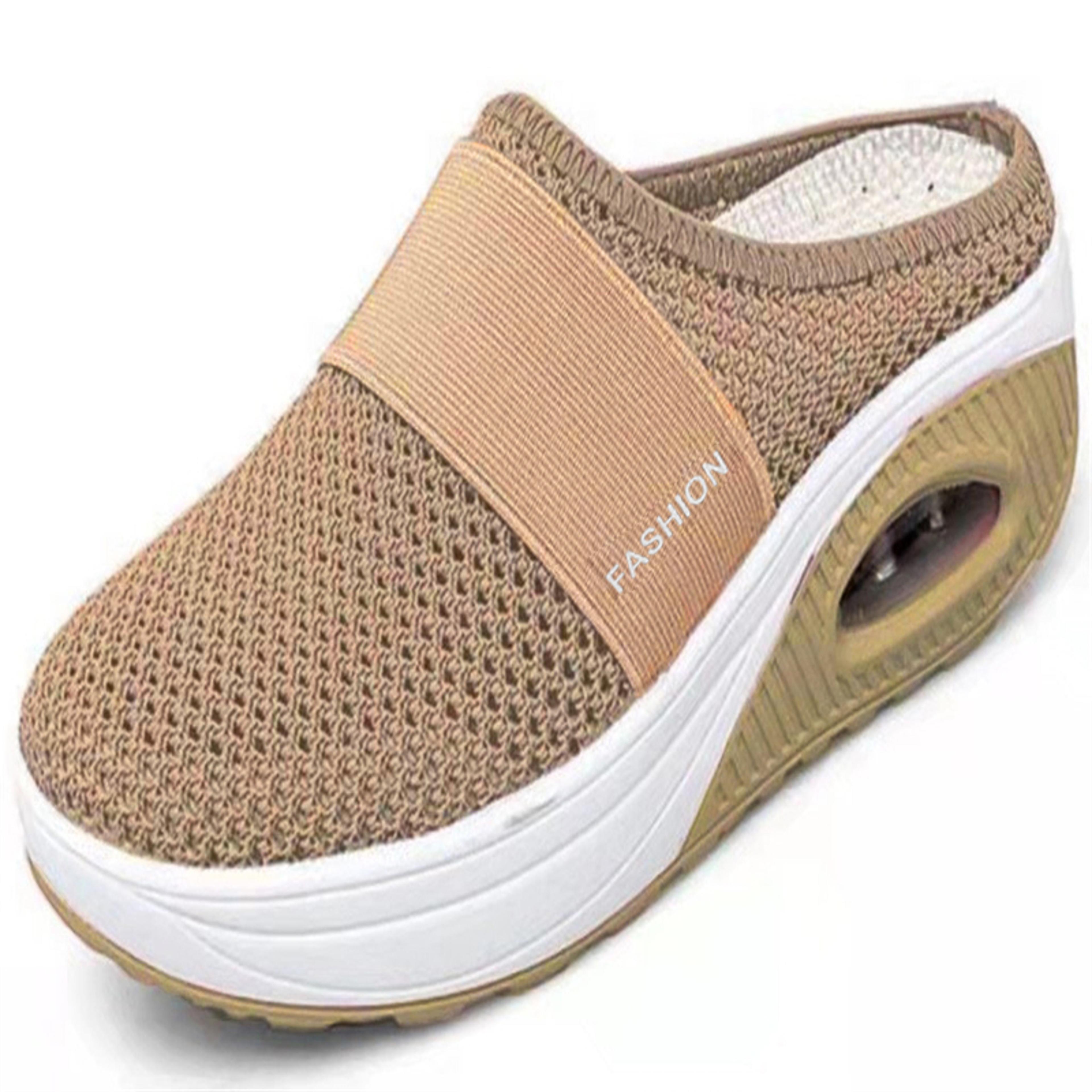 Chic Womens Wedge Sandals Open Toe Slip On Slides For Parties And Summer 6