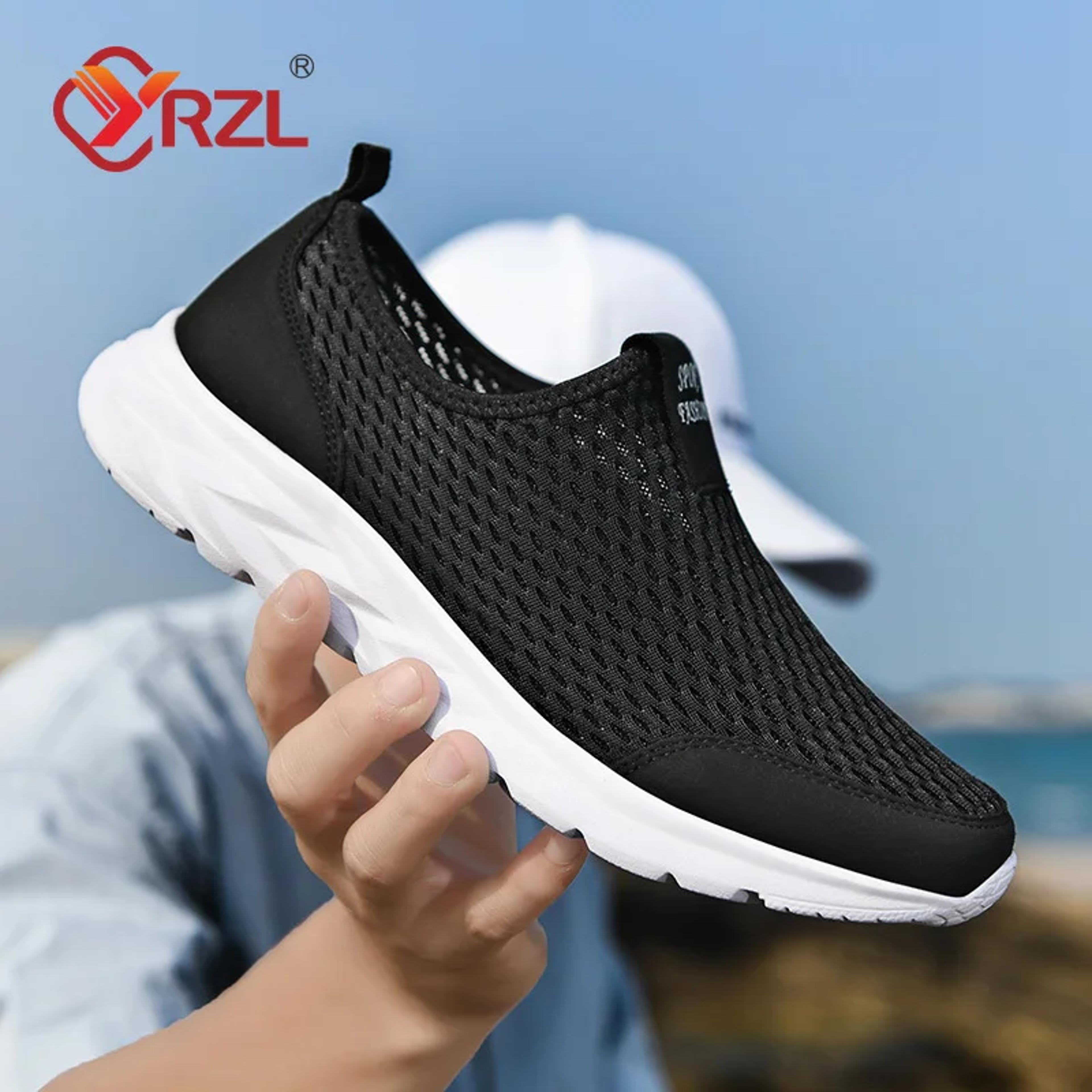 Mens Breathable Mesh Sneakers Lightweight Non Slip Walking Shoes 2