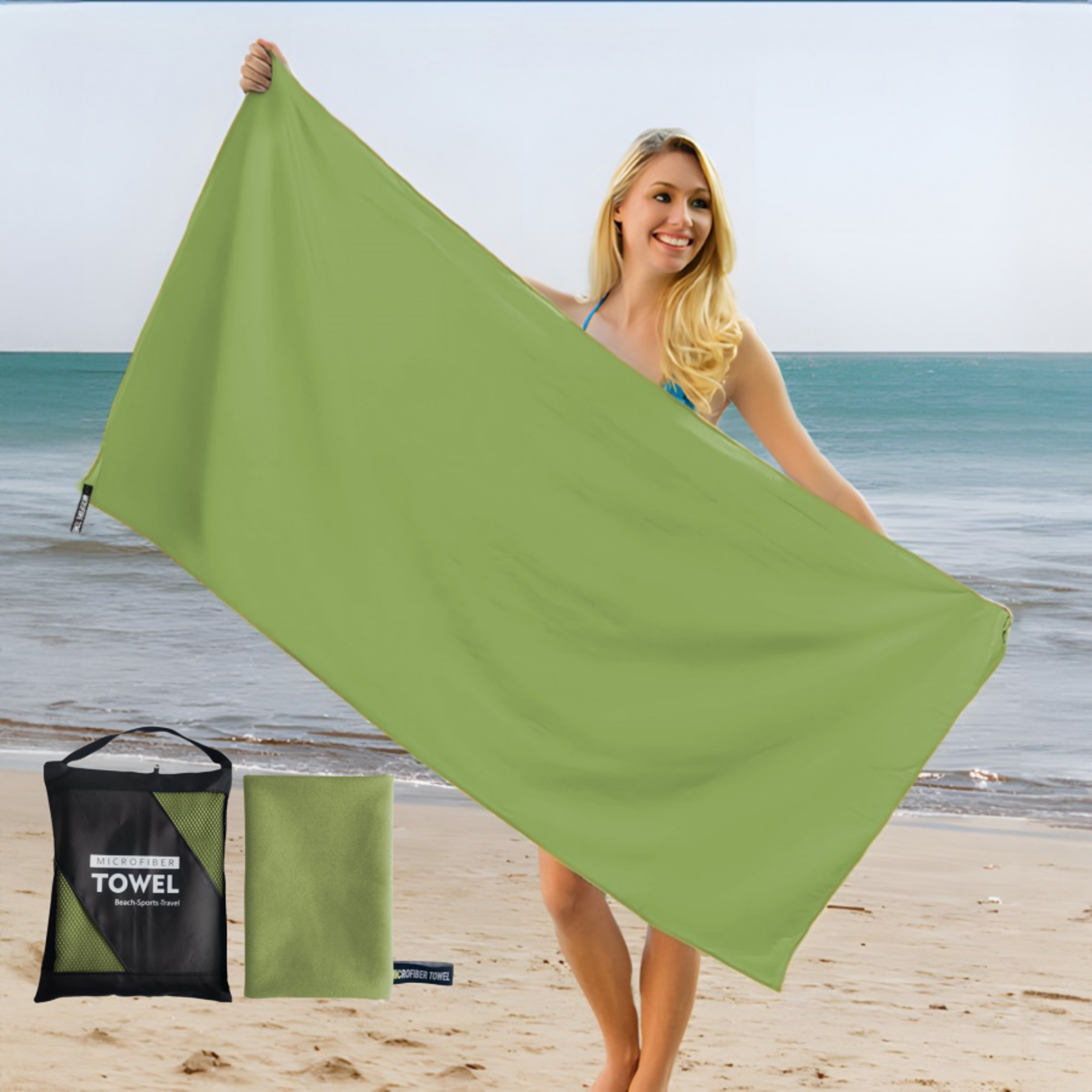 oversized microfibers beach towel sand free quick dry swim towel