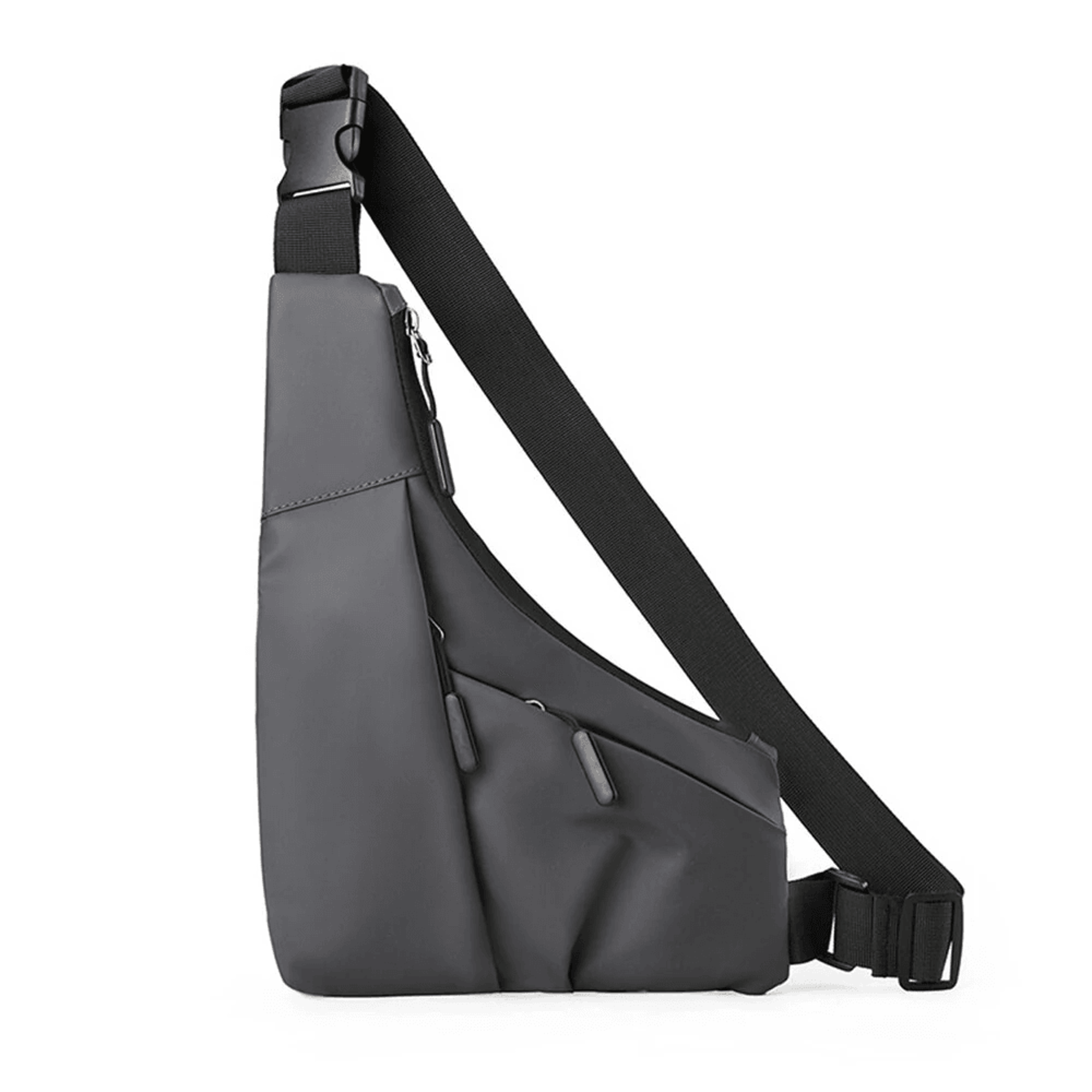 mens waterproof anti theft chest sling bag with multi compartment storage