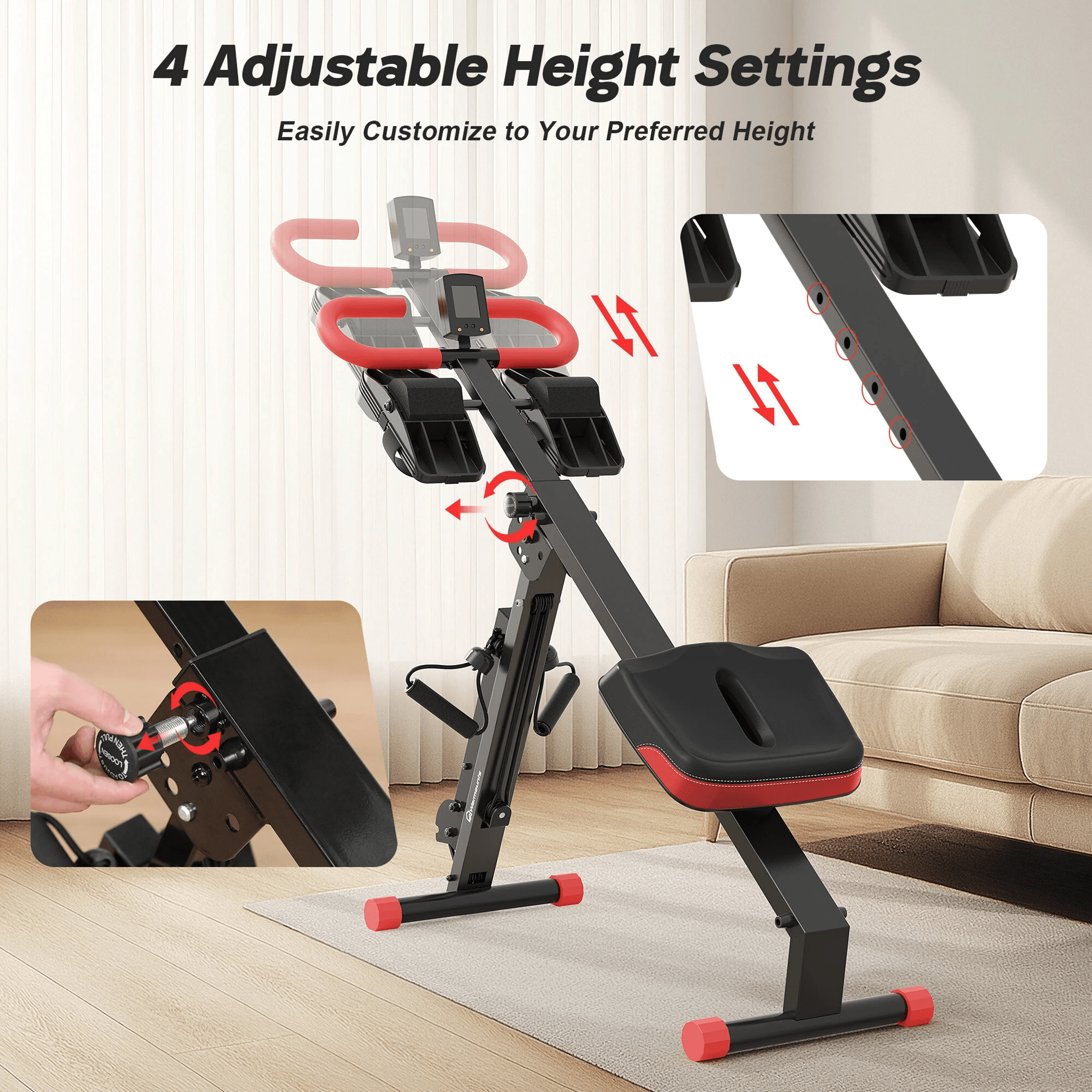 Machine And Ab Trainer With LCD Monitor For Full Body Home Workouts 4