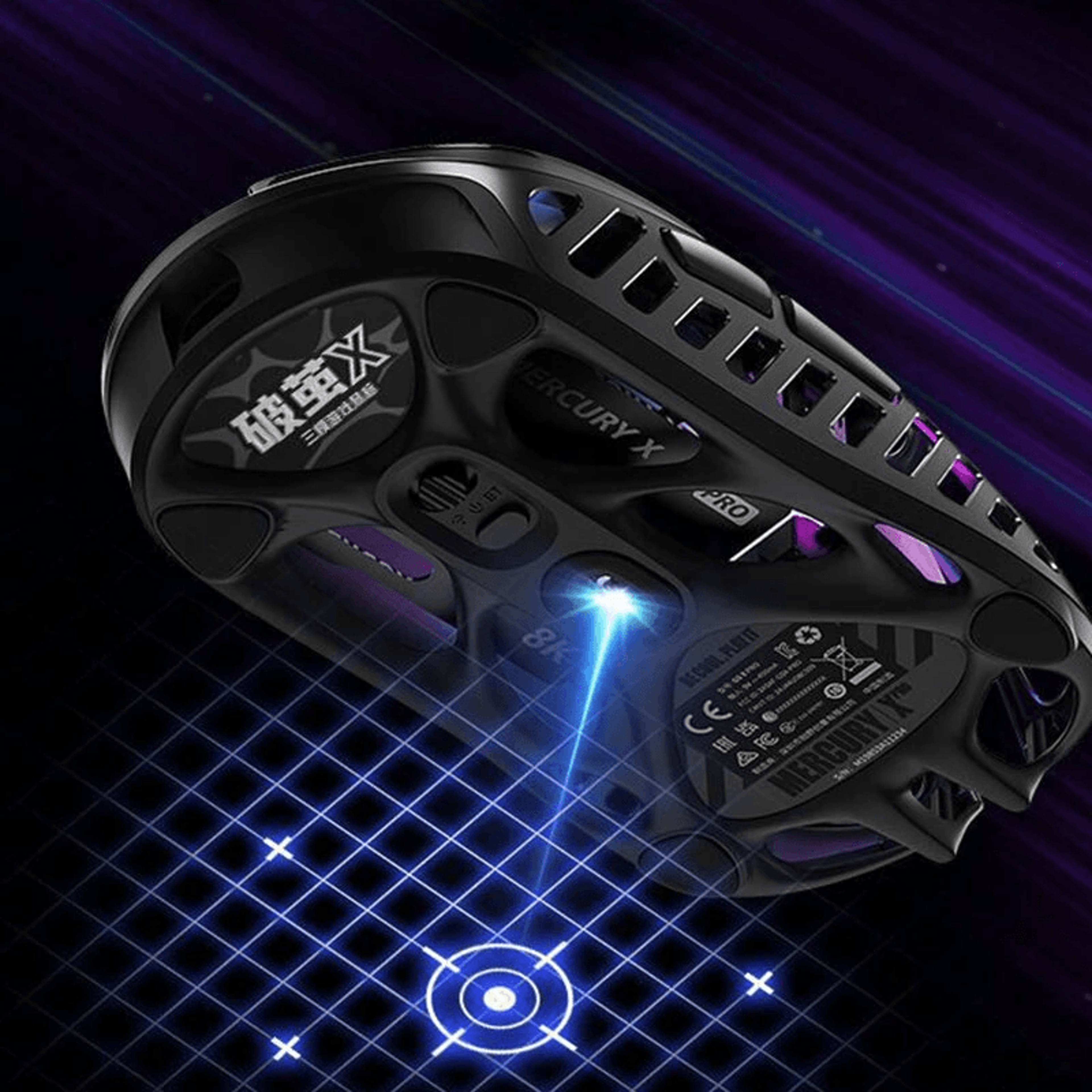 Mercury X Pro Lightweight Wireless Gaming Mouse With DPI Sensor And Tri Mode Connectivity 2
