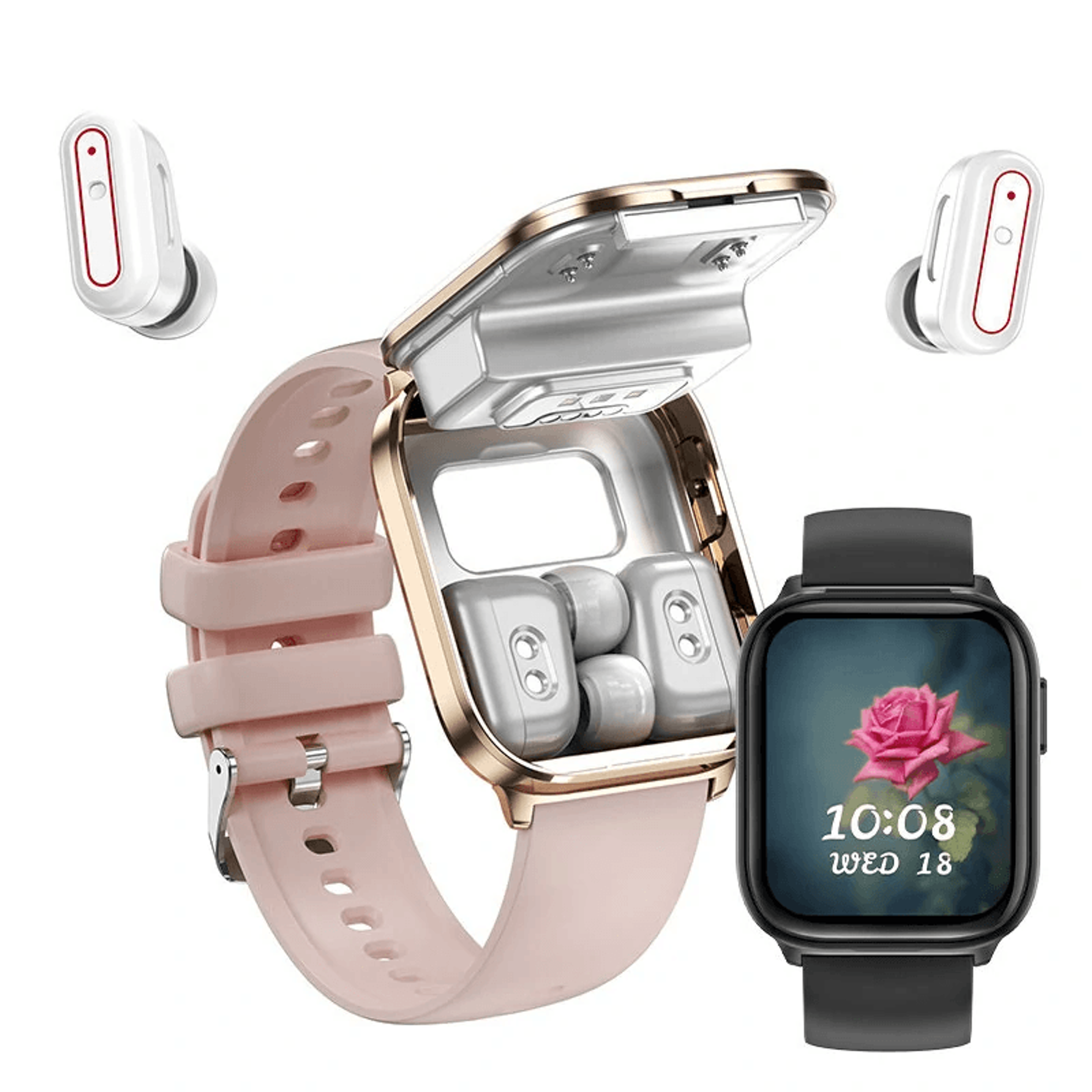 bluetooth calling smartwatch with fitness tracker heart rate monitor and nfc