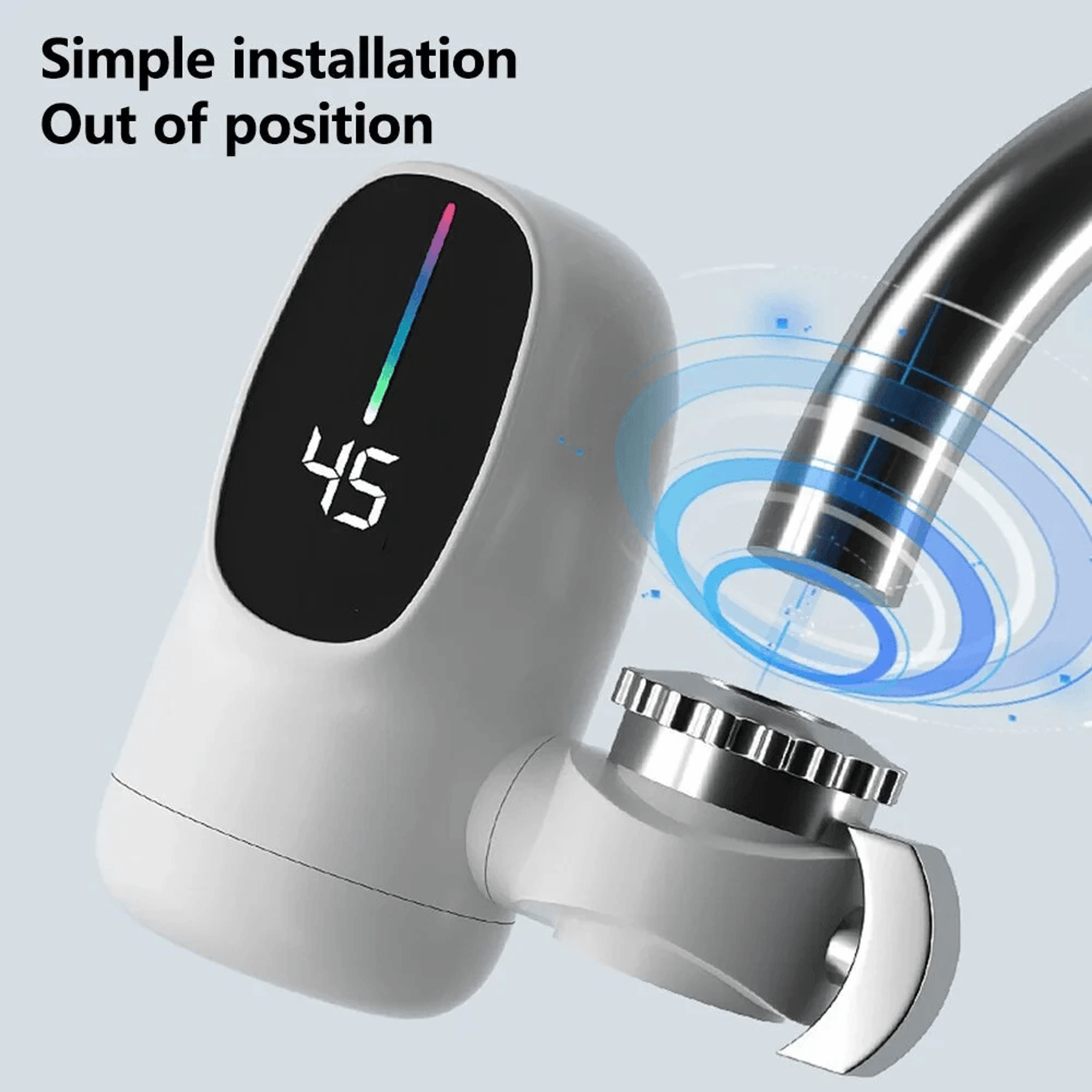 Instant Electric Water Heater Faucet With Digital Temperature Display 2