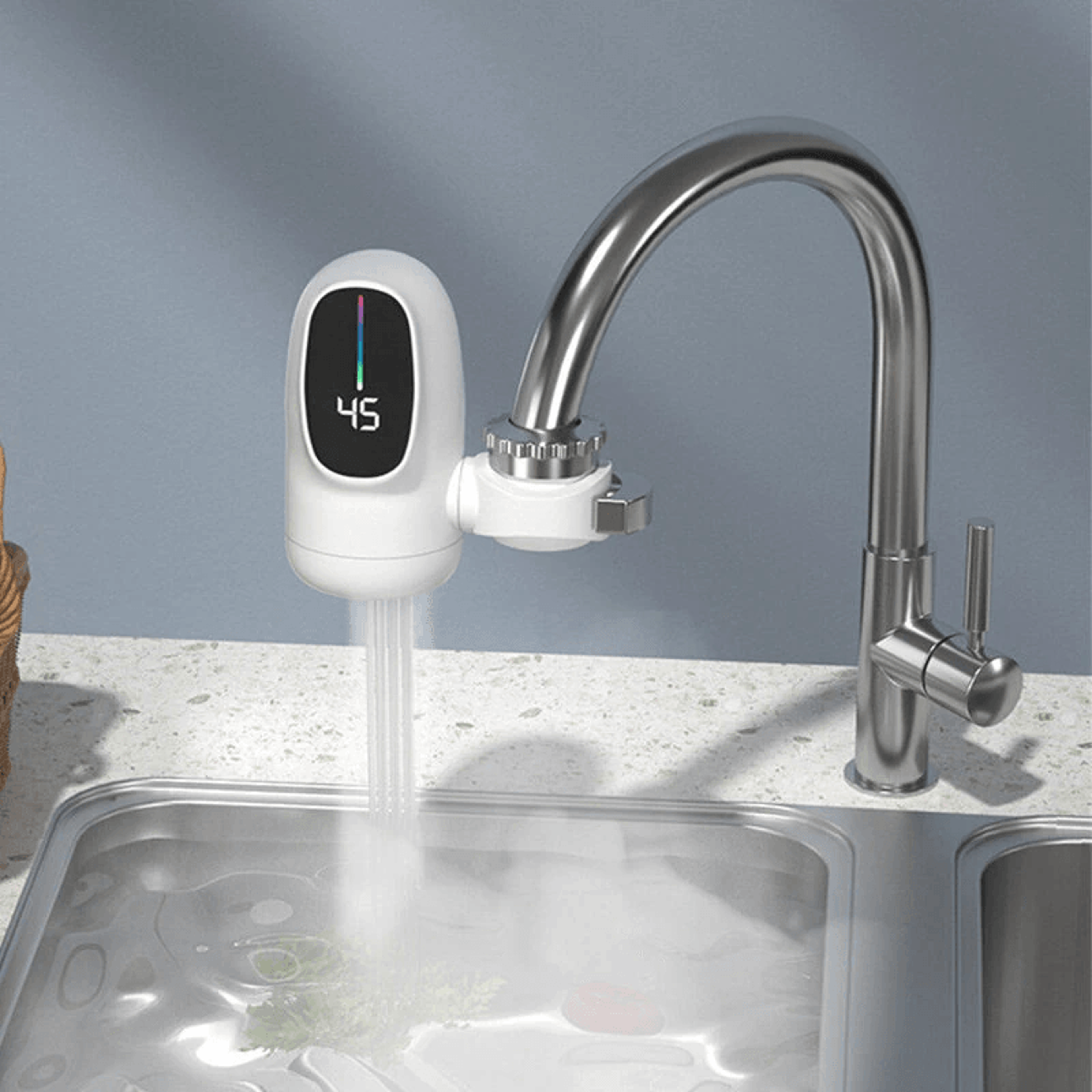 Instant Electric Water Heater Faucet With Digital Temperature Display 1