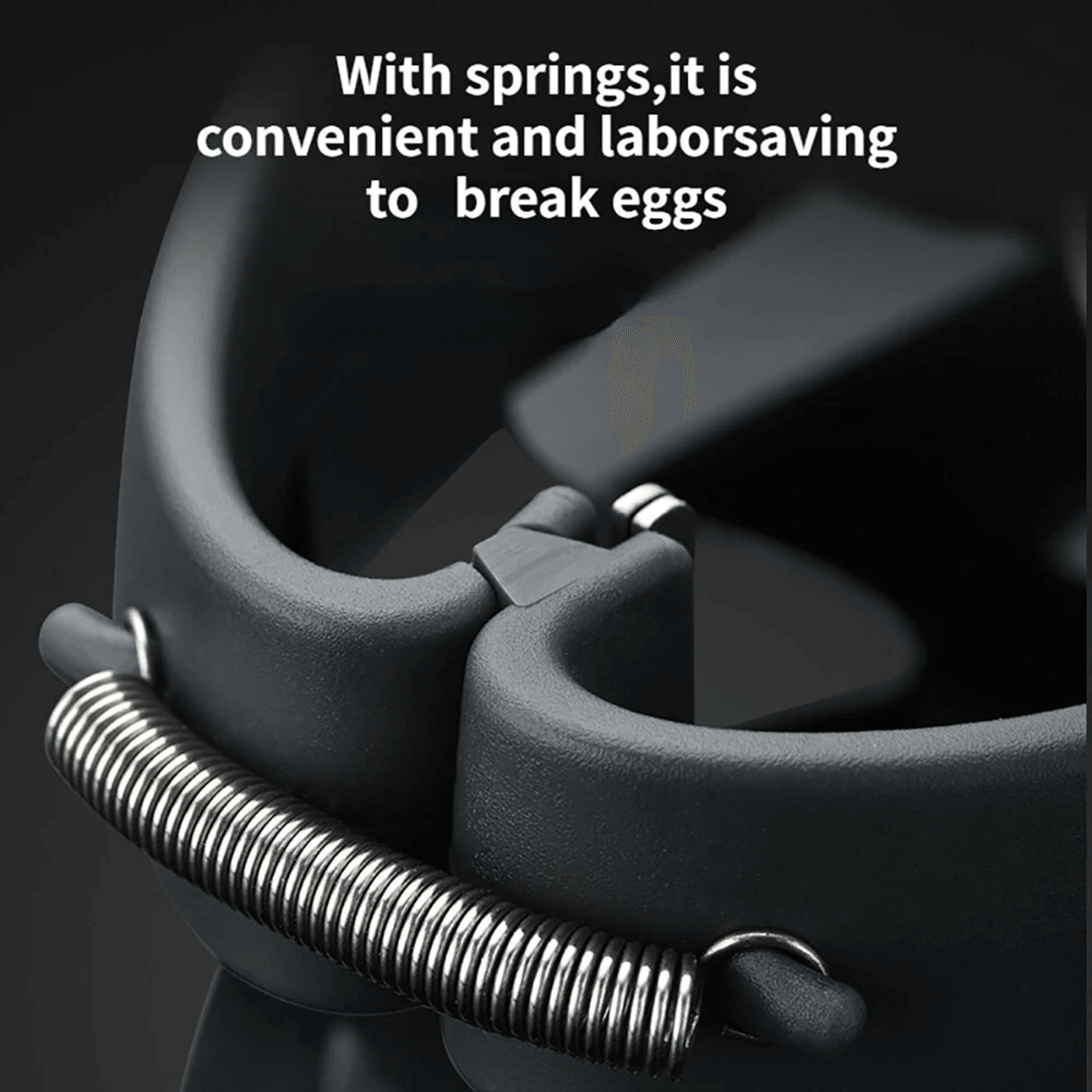 Egg Cracker And Separator With Stainless Steel Shell Opener 4