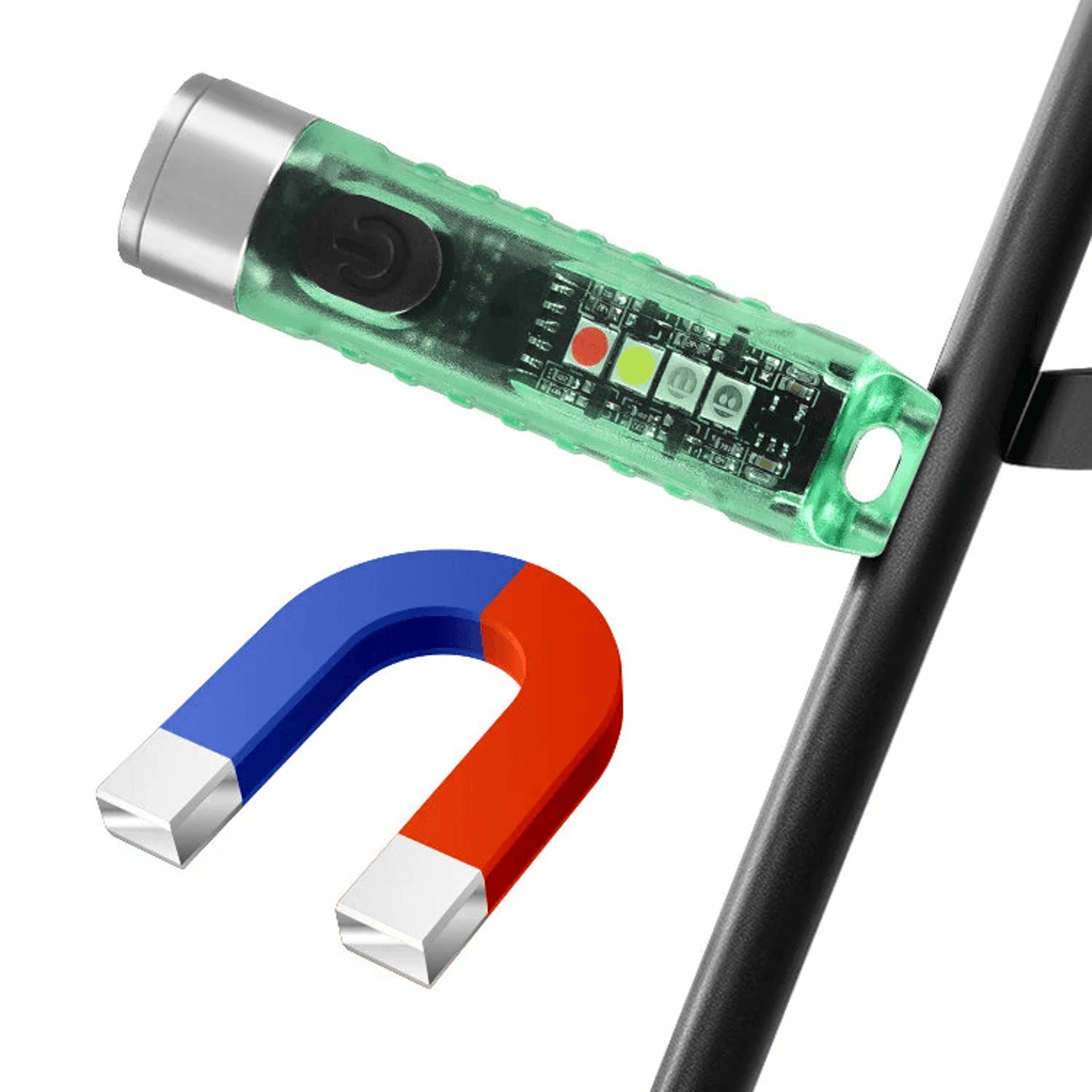 Rechargeable Keychain Flashlight With Multi Light Side Lamp 2