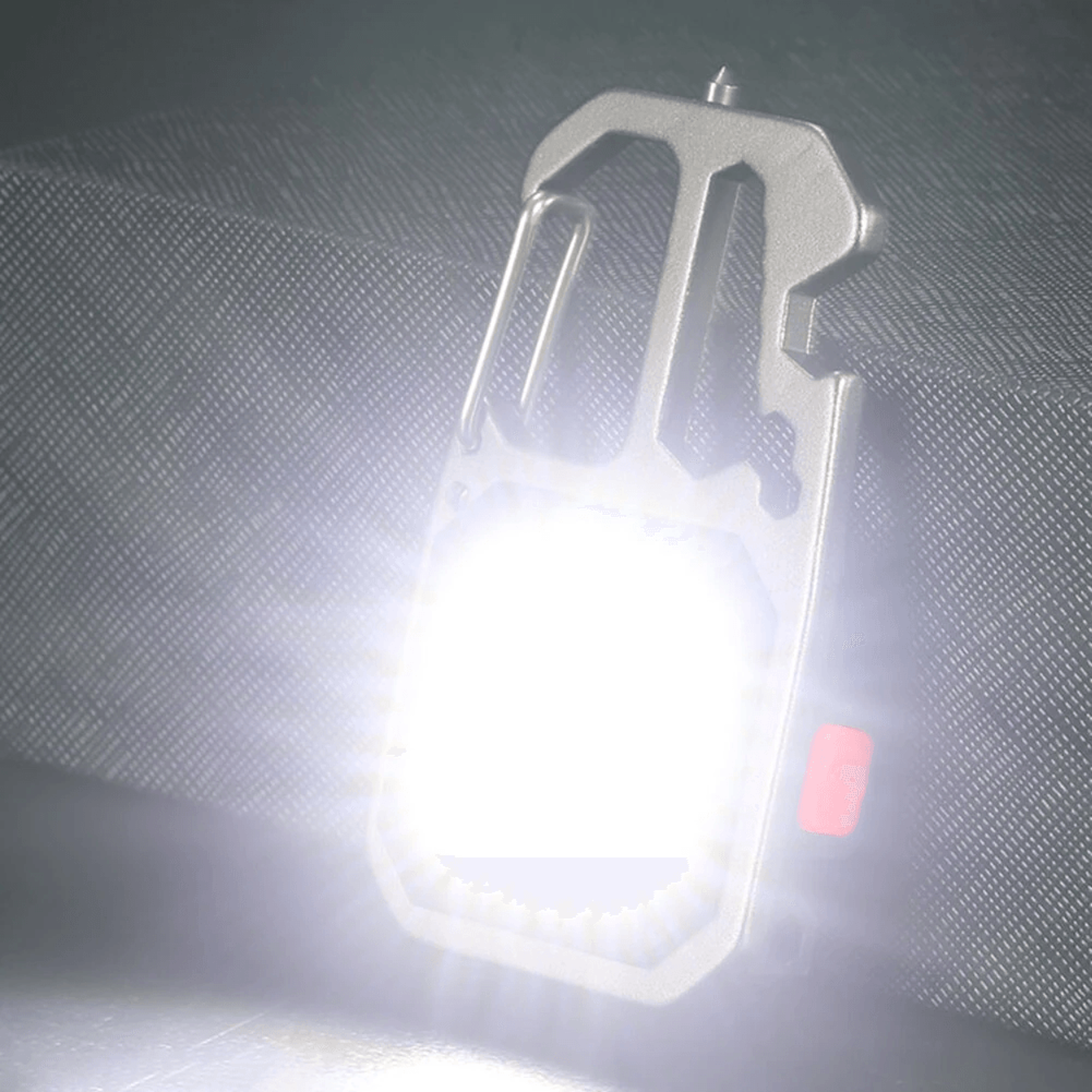 Multifunction Mini COB LED Keychain Flashlight With Emergency Tools 6