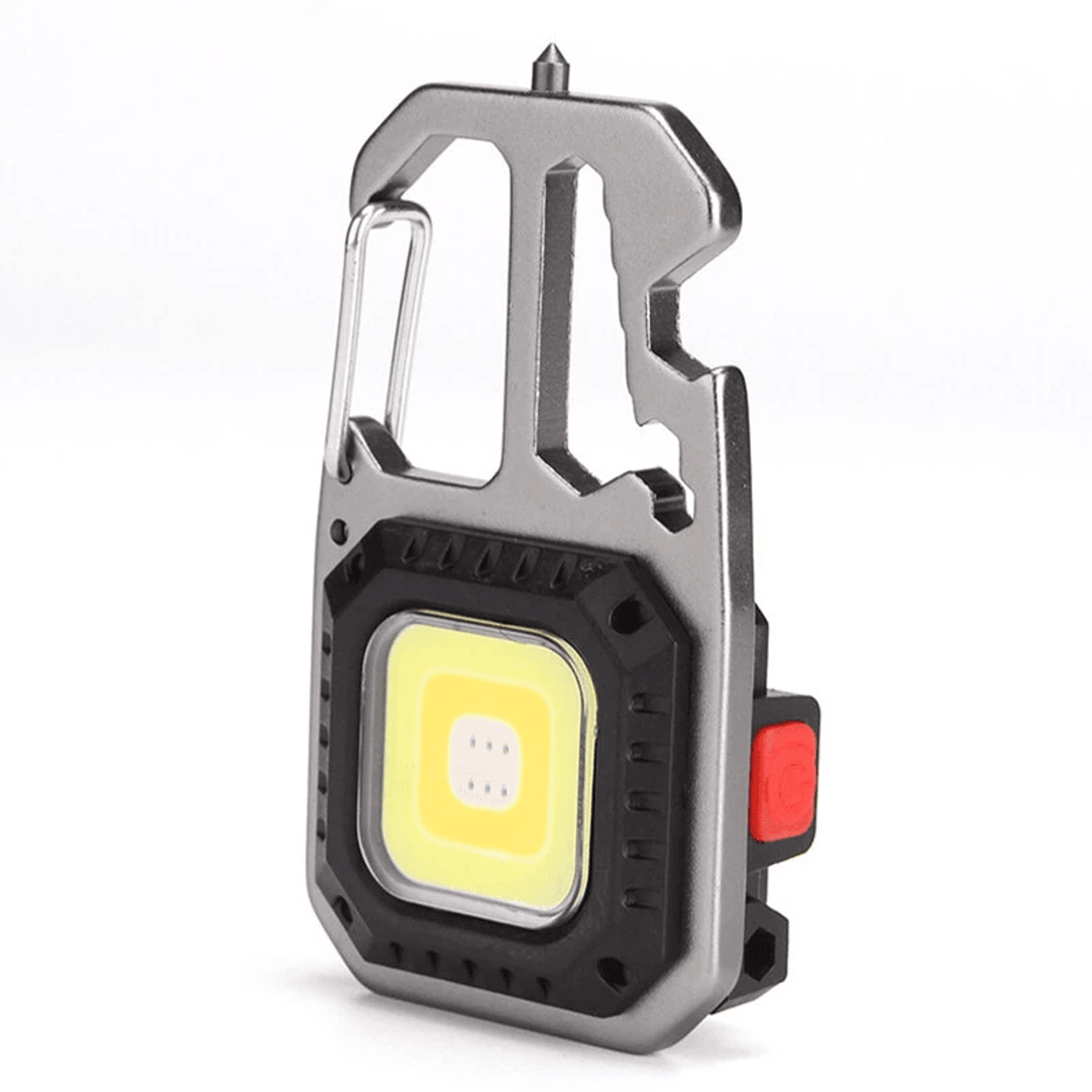 rechargeable cob keychain flashlight with magnetic work light