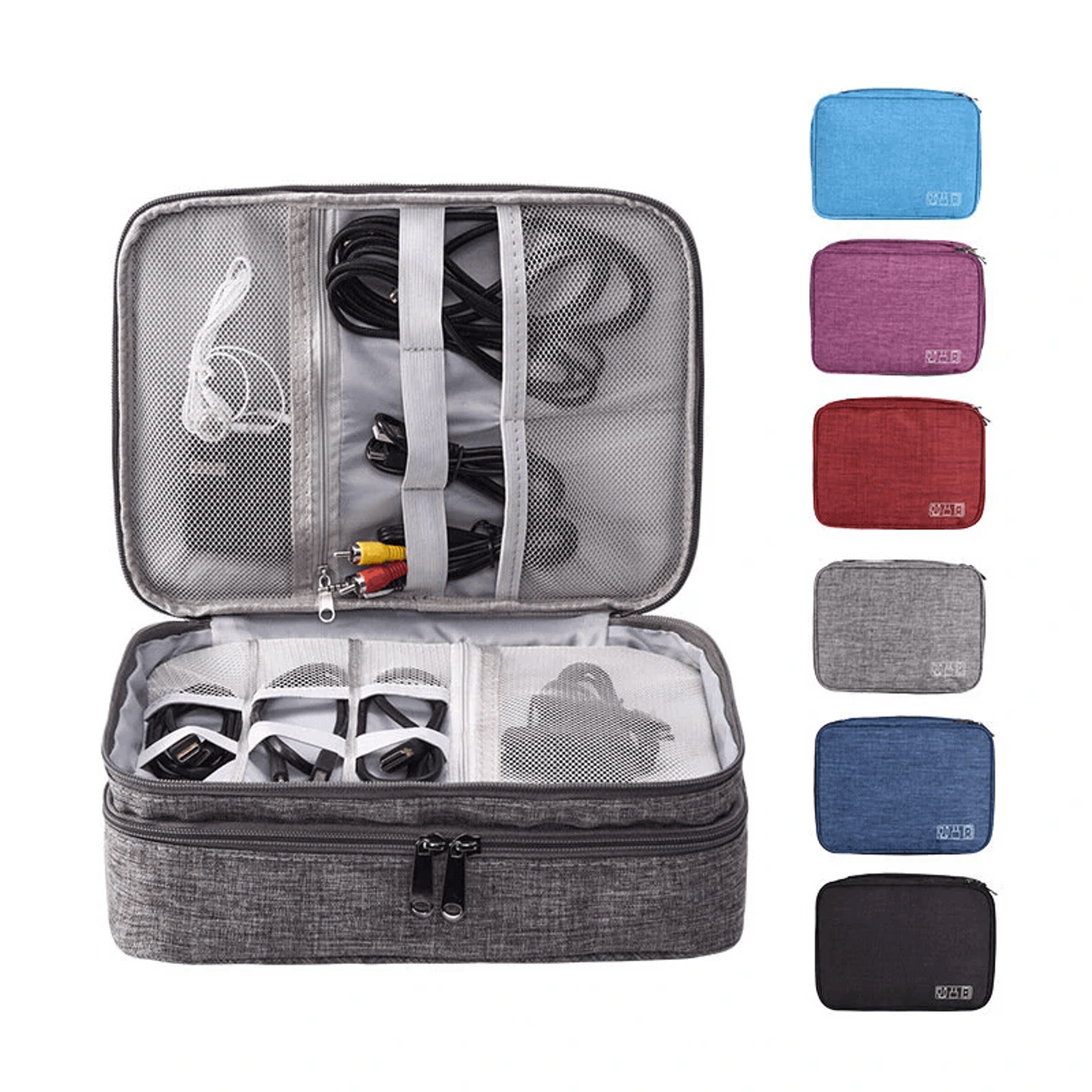 Travel Electronics Organizer Bag For Cables Chargers Earphones And Tech Accessories 4