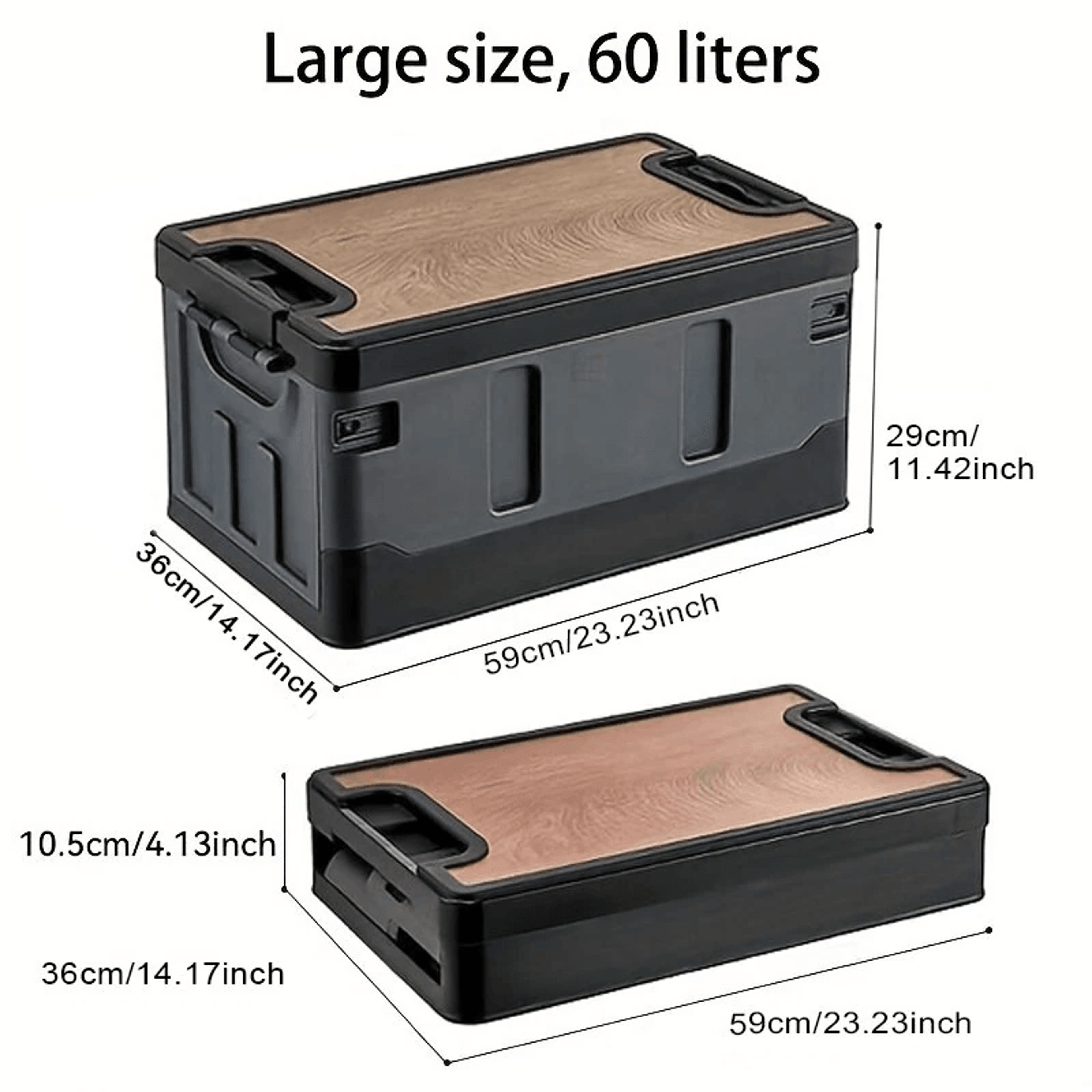 Large Capacity Foldable Camping Storage Box And Waterproof Car Trunk Organizer 6