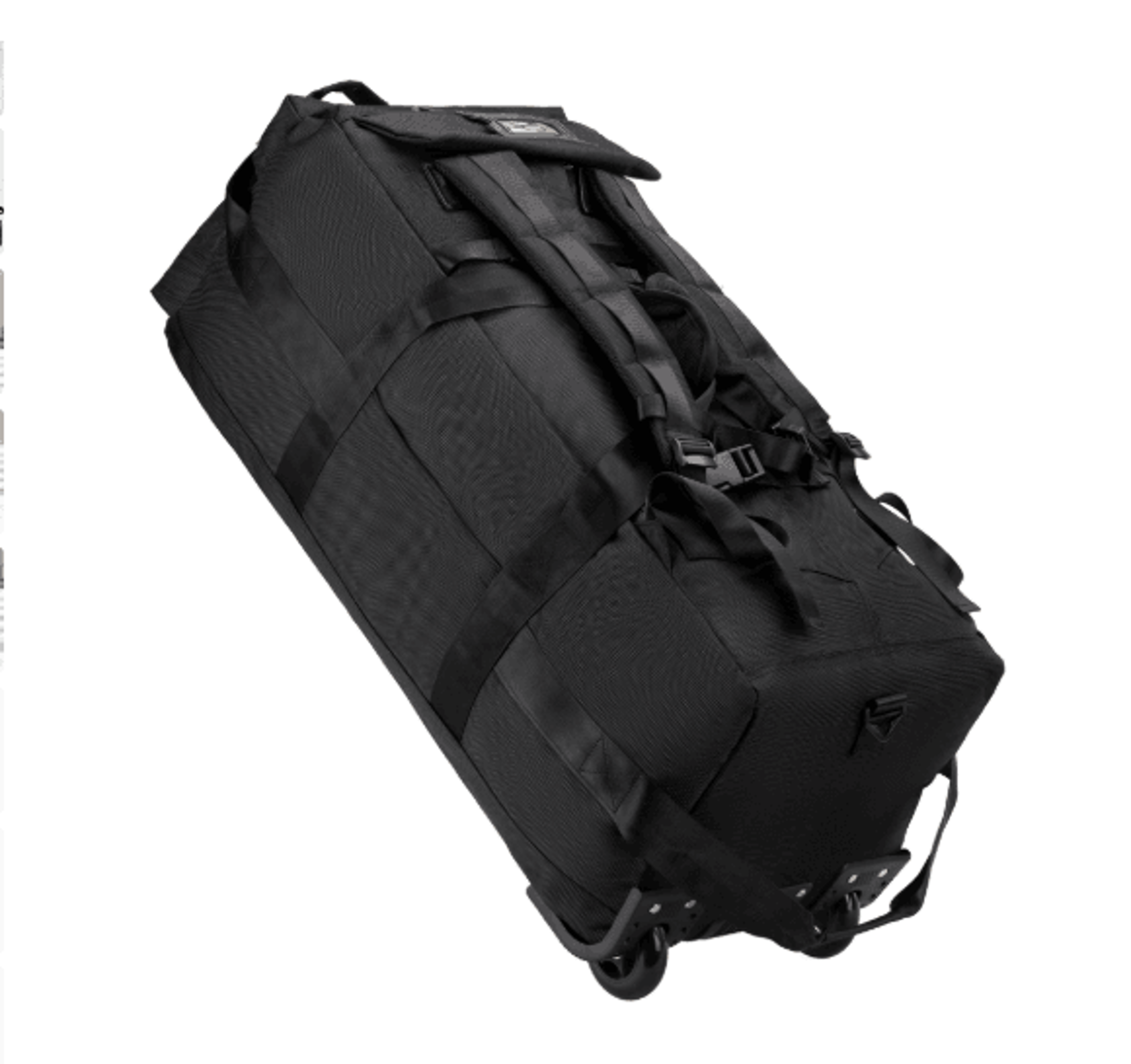 rolling duffle bag with wheels and convertible backpack design