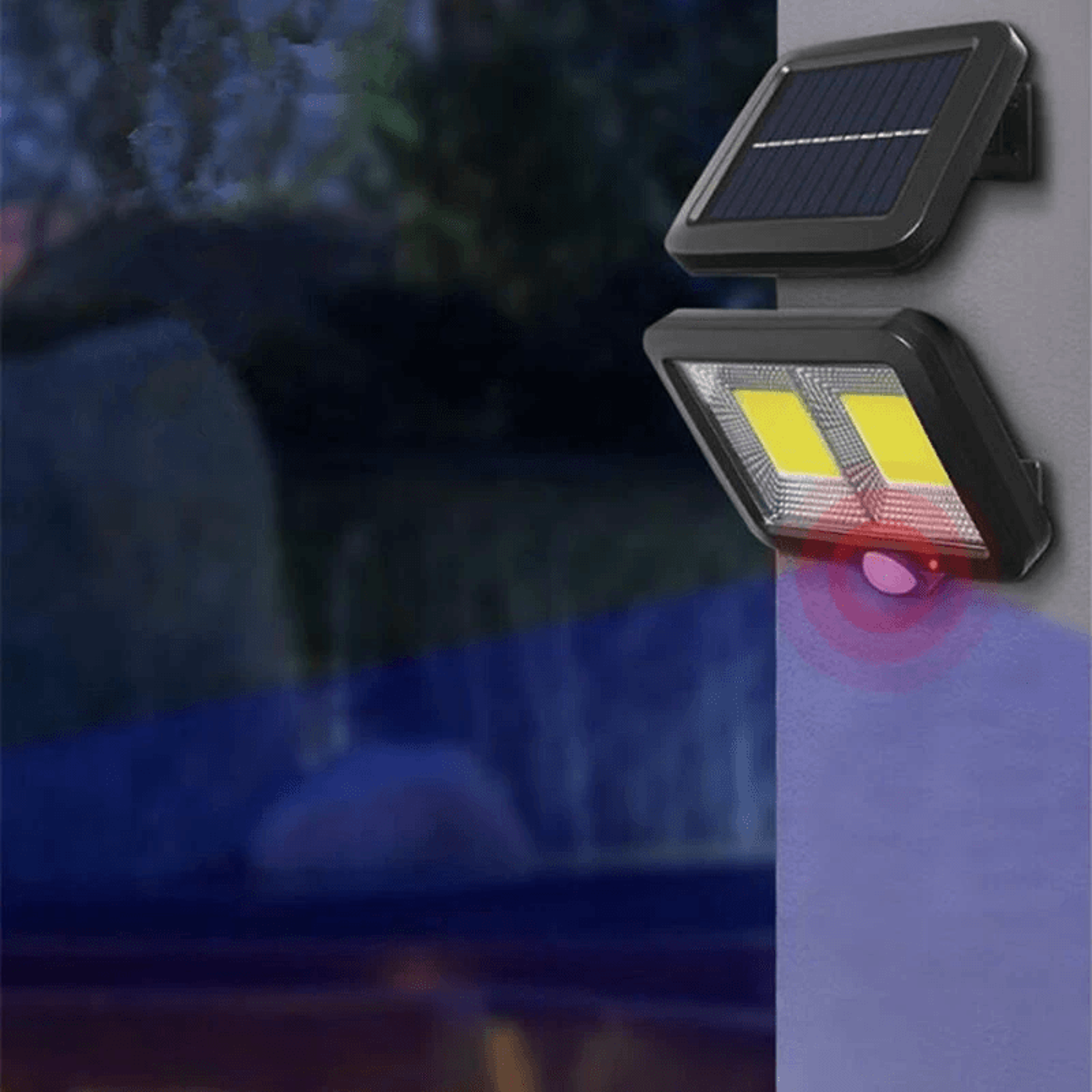 COB Solar Outdoor Light Waterproof LED Security Lamp For Garden Garage And Yard 1
