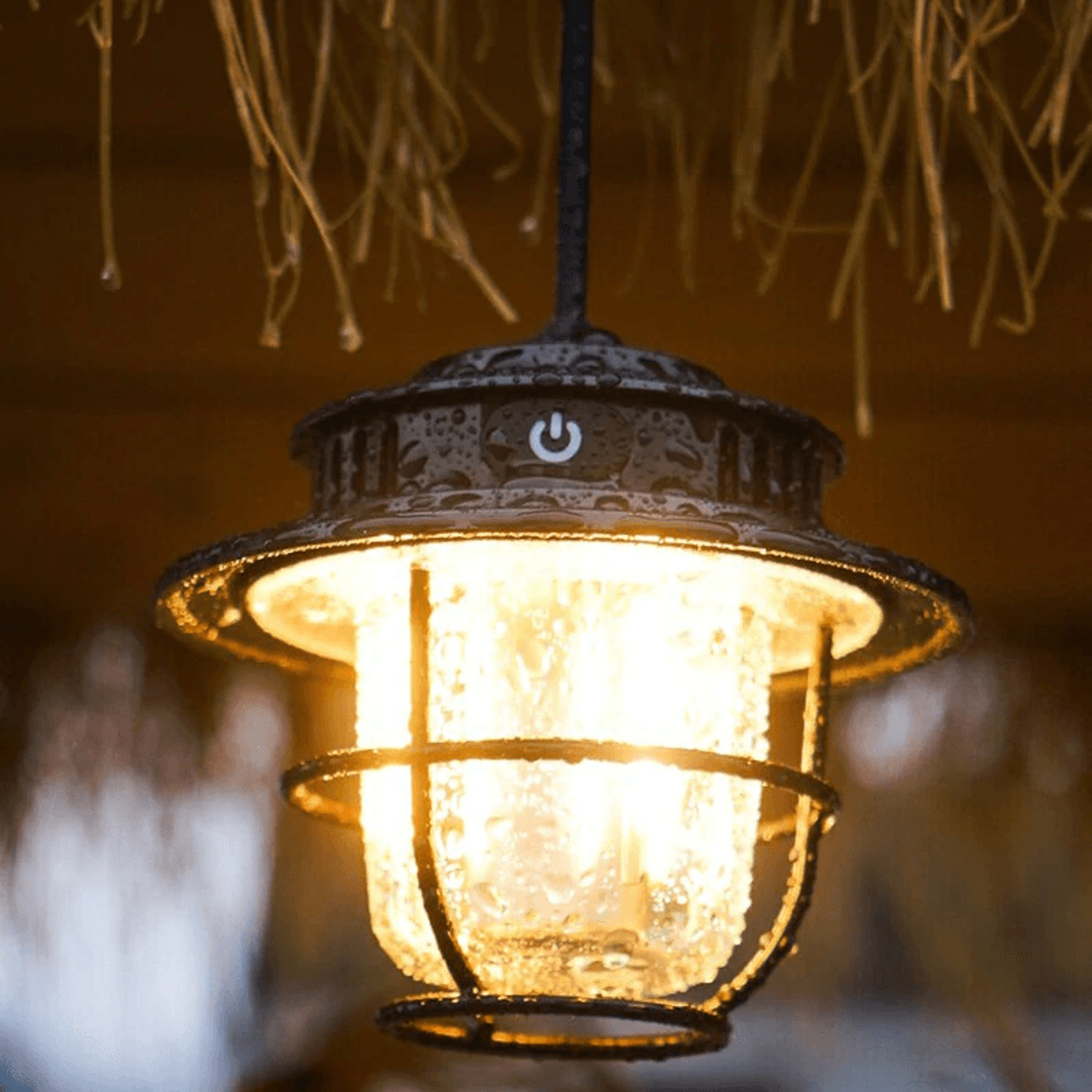 Retro LED Camping Lantern With Portable Hook And Searchlight 3