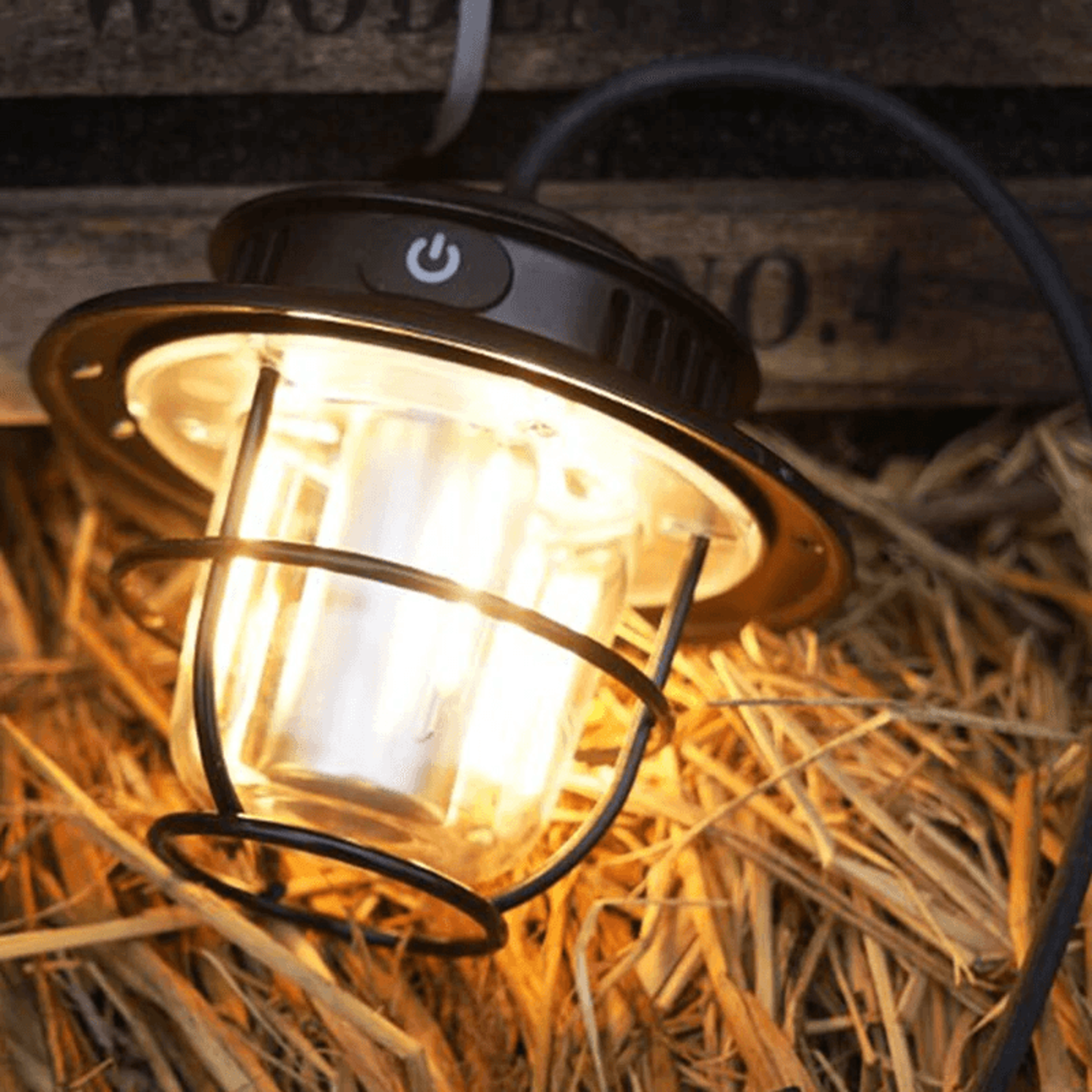 Retro LED Camping Lantern With Portable Hook And Searchlight 2