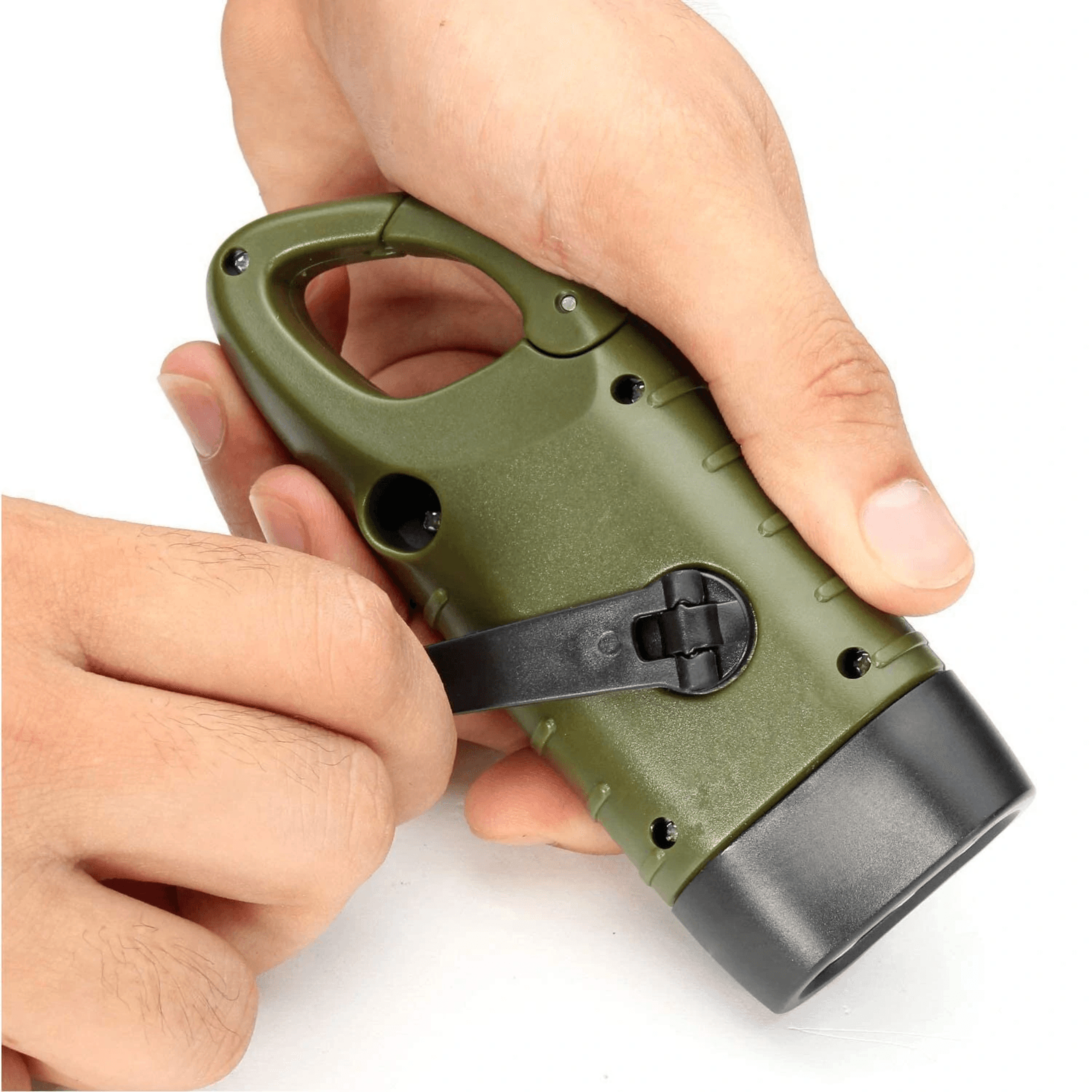 Solar Hand Crank LED Flashlight Portable Emergency Camping Light 3