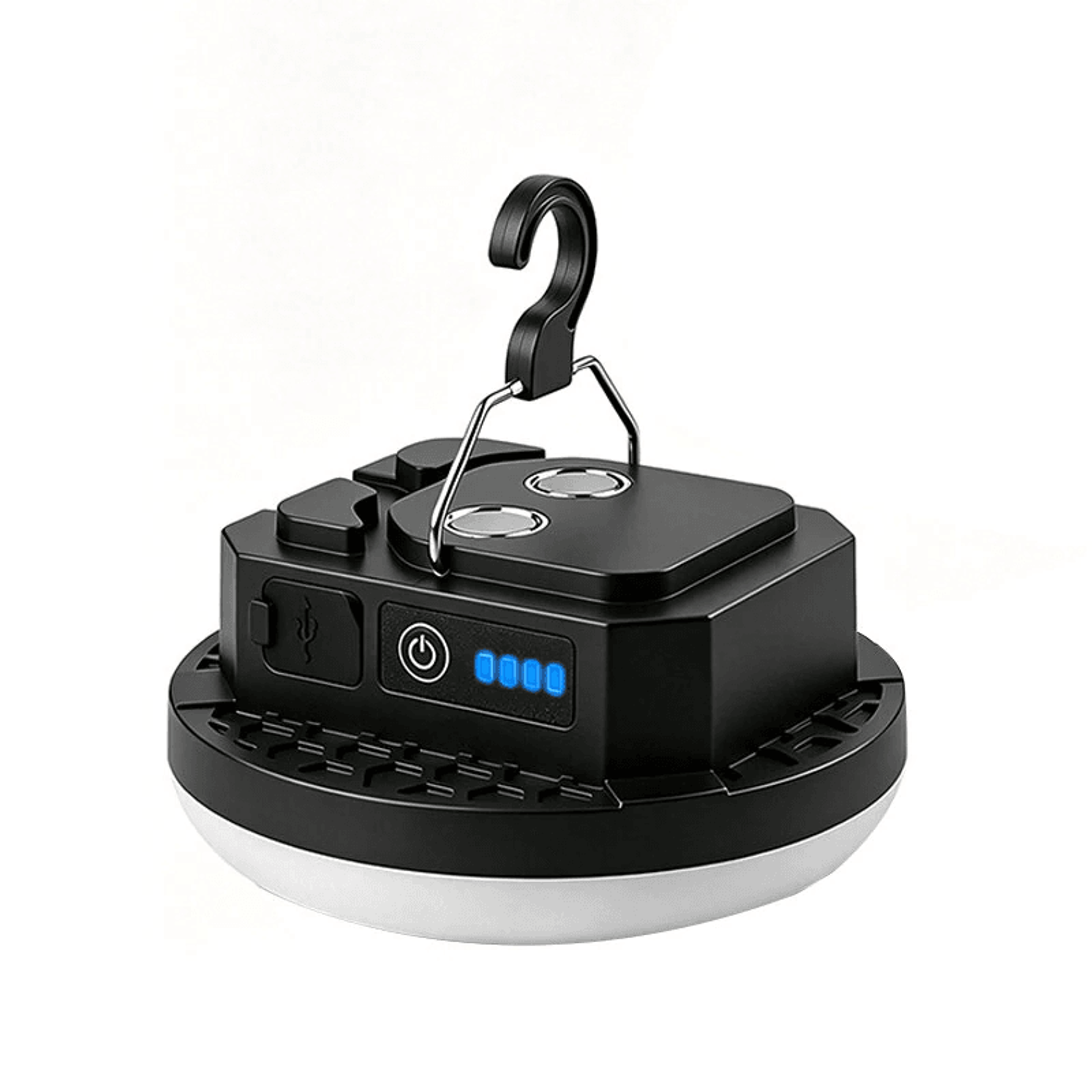 Rechargeable LED Camping Lantern With Magnetic Work Light And Power Bank 5