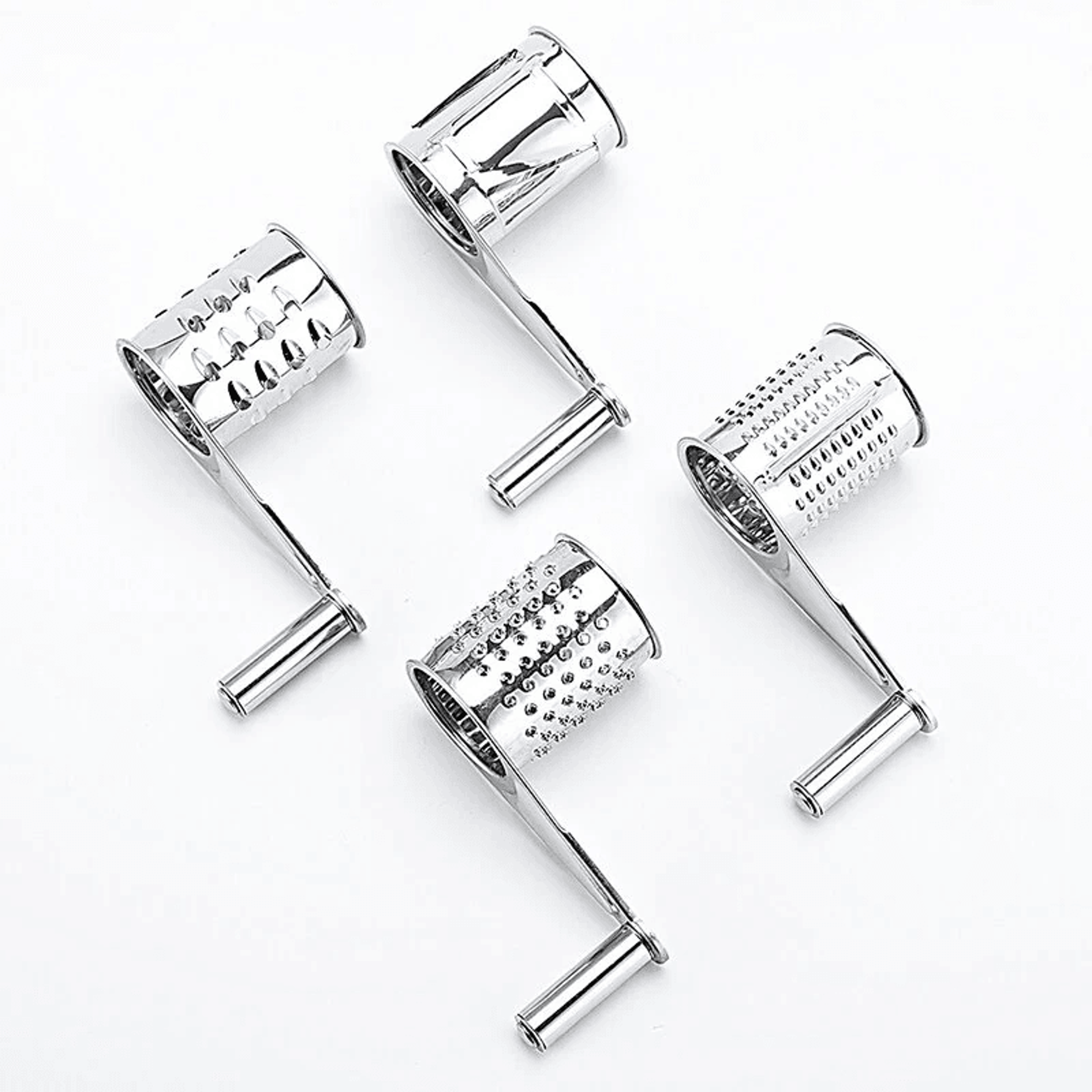 Rotary Cheese Grater Stainless Steel Handheld Vegetable Slicer And Shredder 5