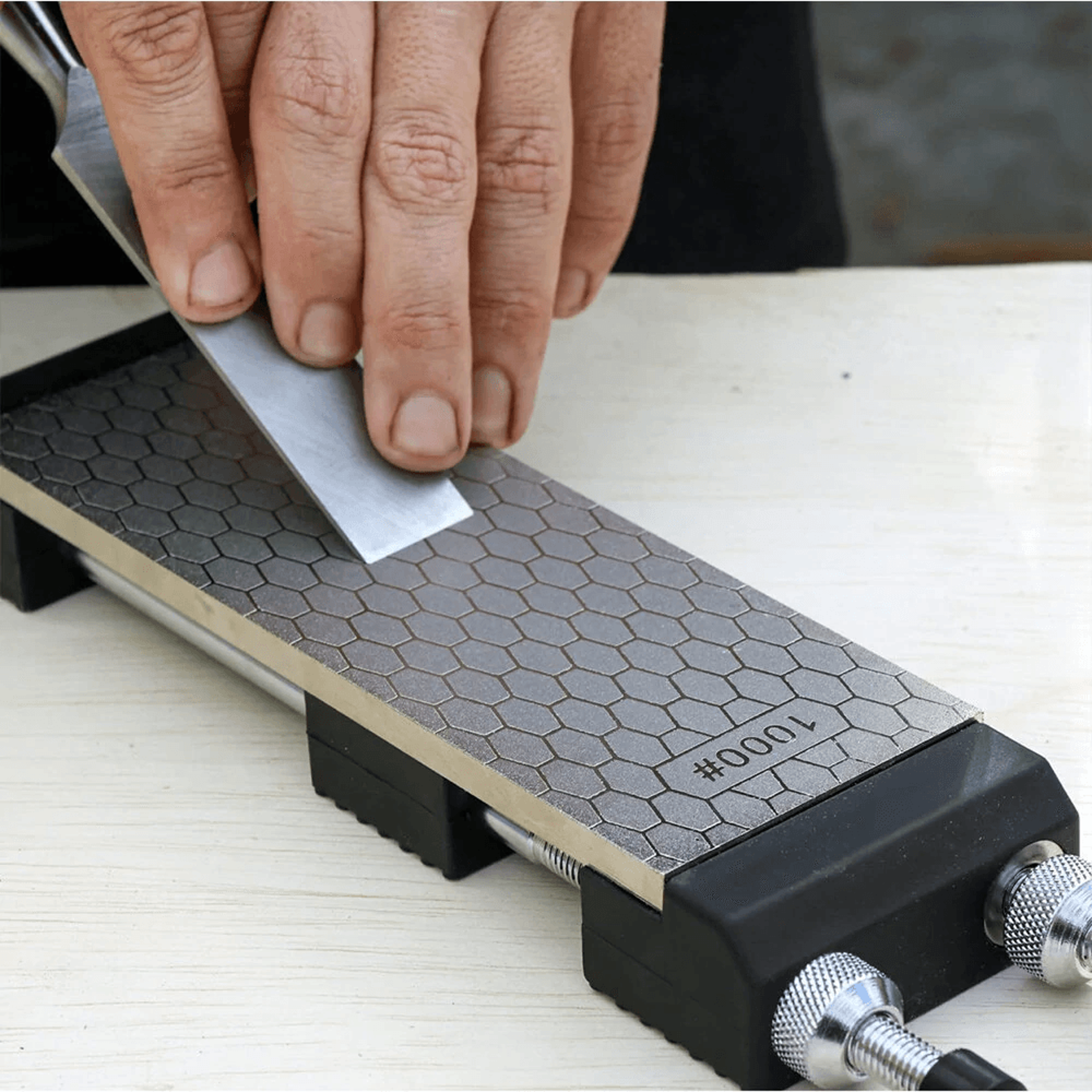 Diamond Sharpening Stone With Non Slip Holder Grit Knife Sharpener 1
