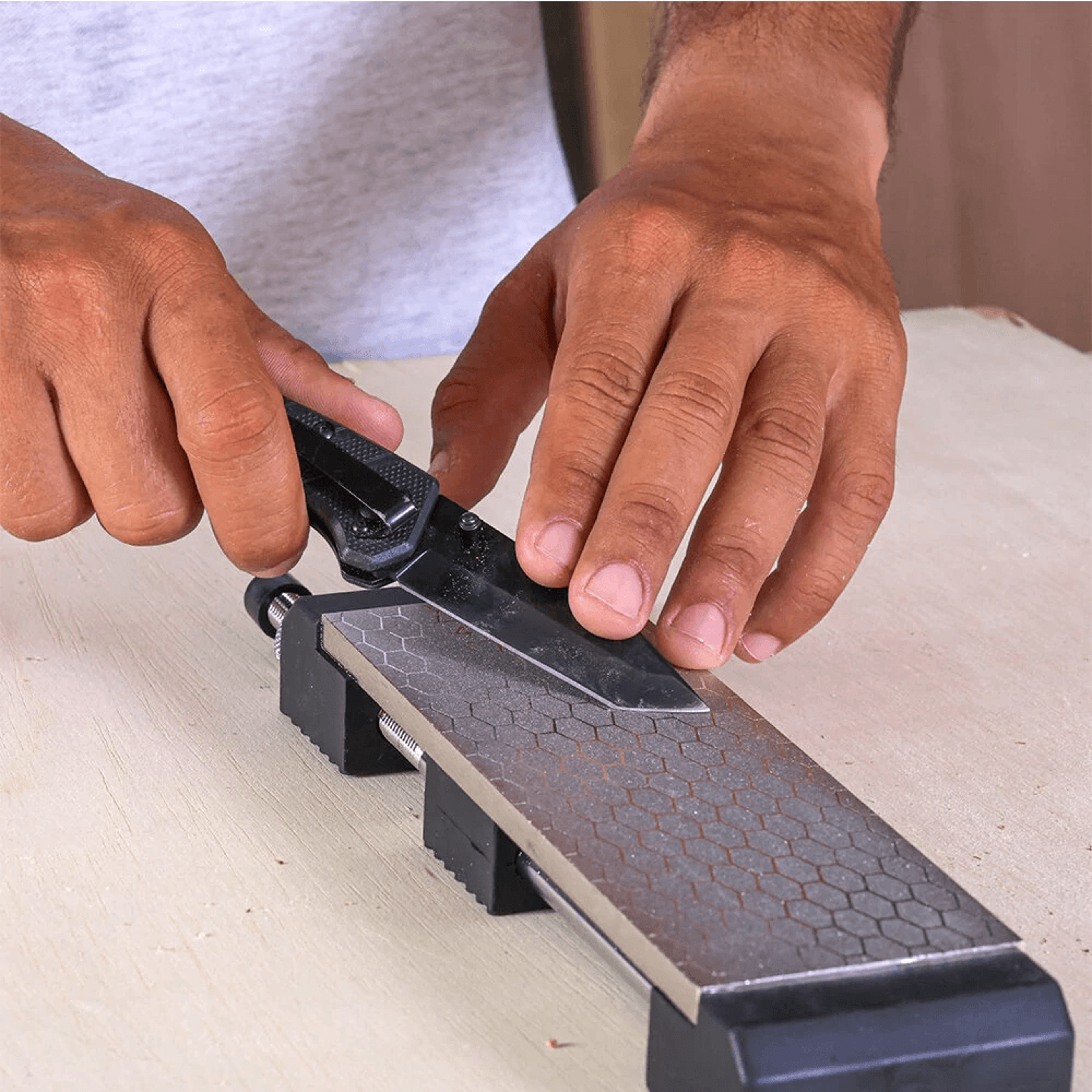 Diamond Sharpening Stone With Non Slip Holder Grit Knife Sharpener 2