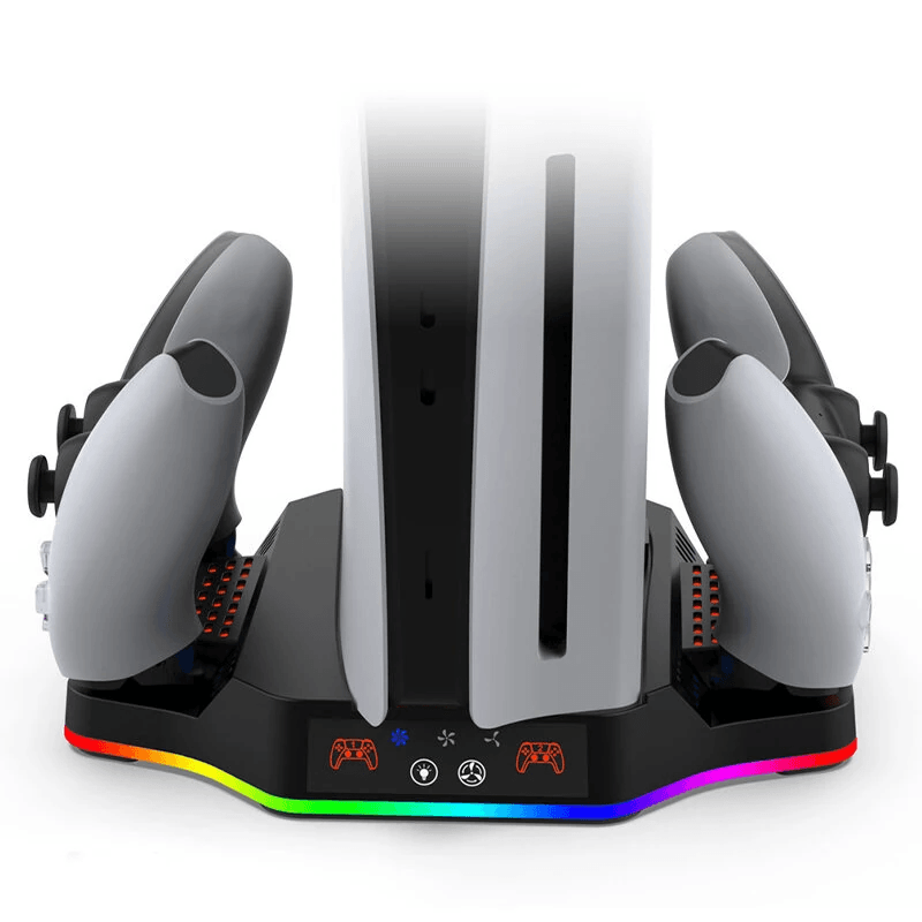 Slim Cooling Stand With Dual Controller Charging Station And RGB Light 5