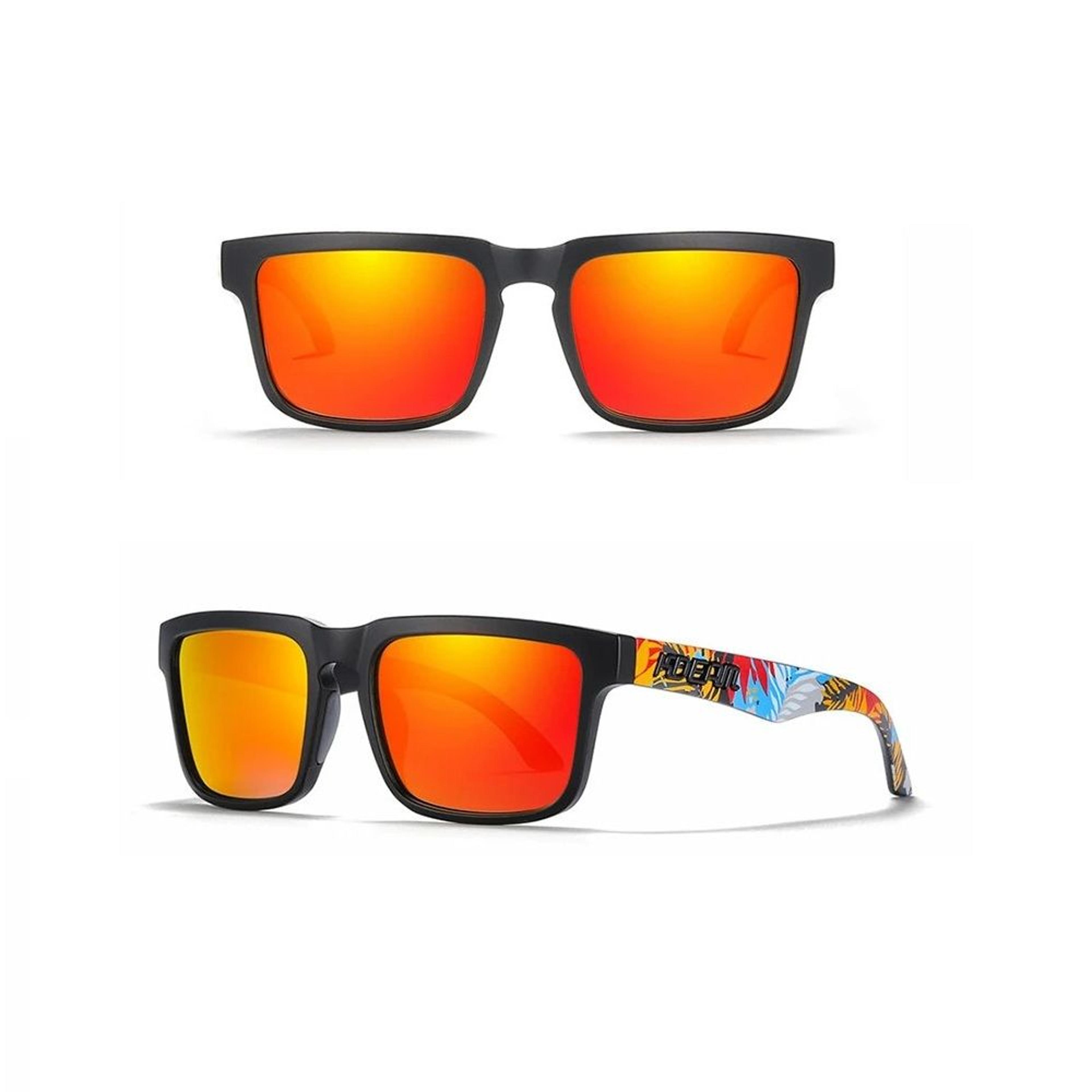 square polarized sunglasses with colorful lenses for driving fishing and outdoor travel