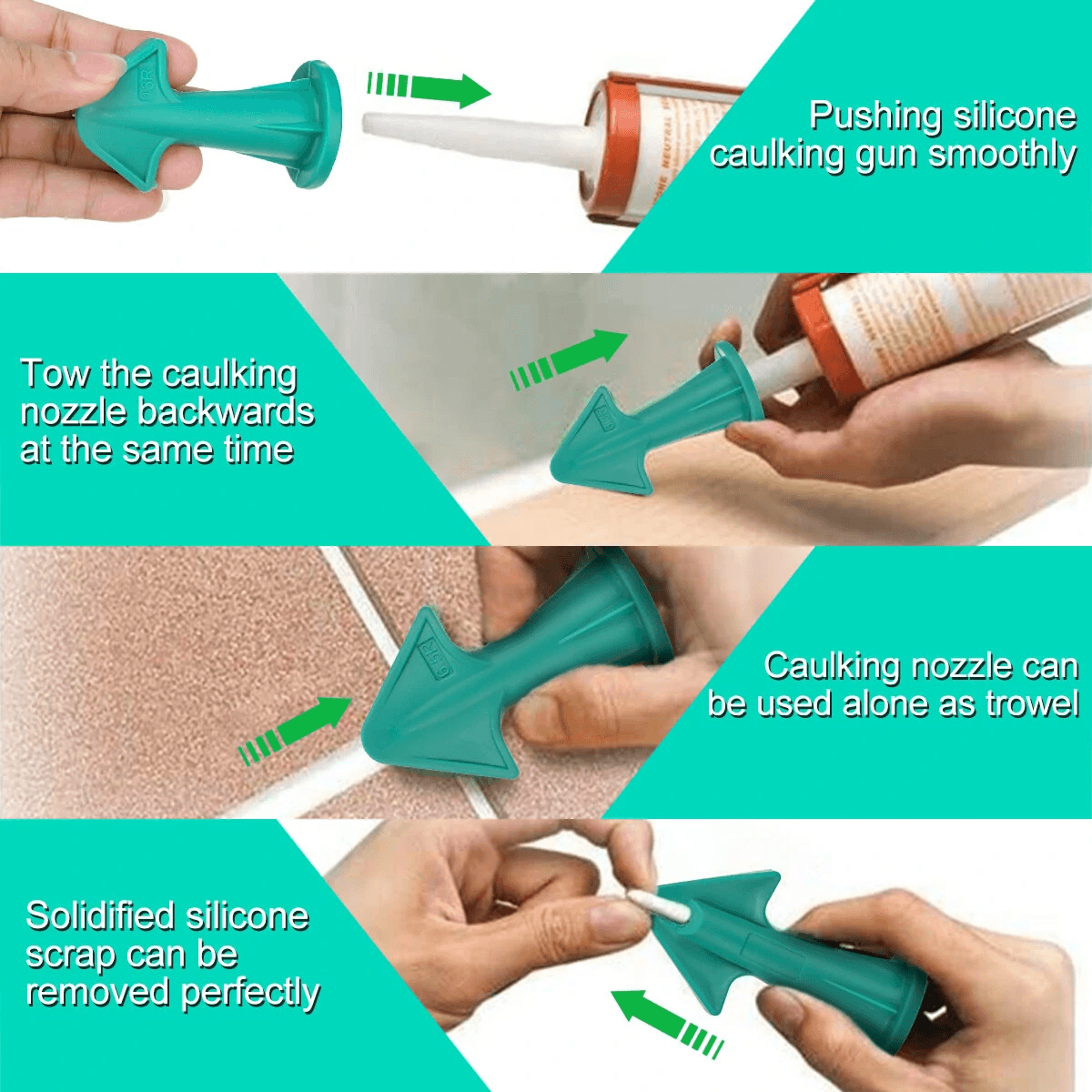 Caulking Tool Kit Silicone Sealant Remover And Finishing Tool Set 5