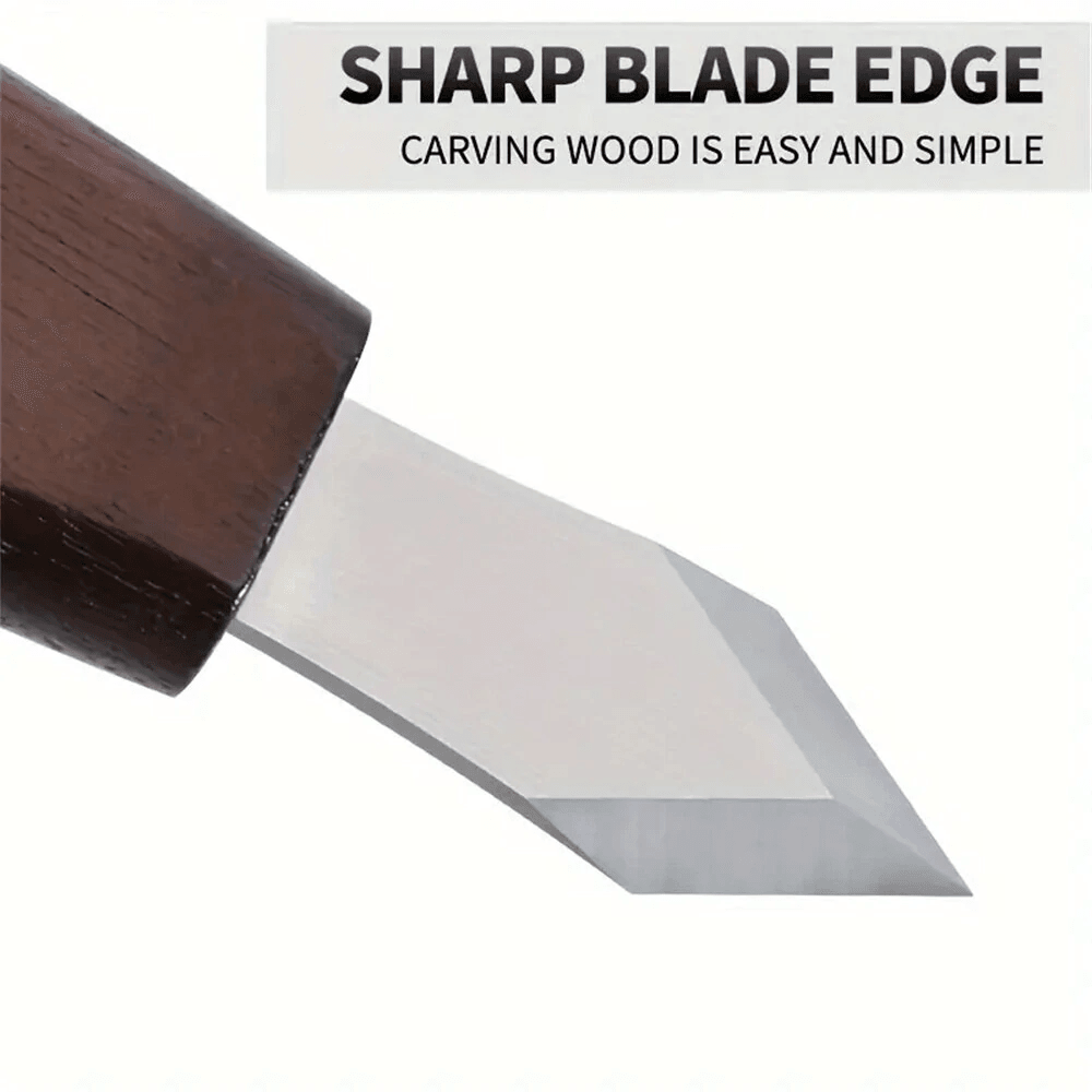 Precision Double Bevel Woodworking Marking Knife With CR V Steel Blade And Wooden Handle 2