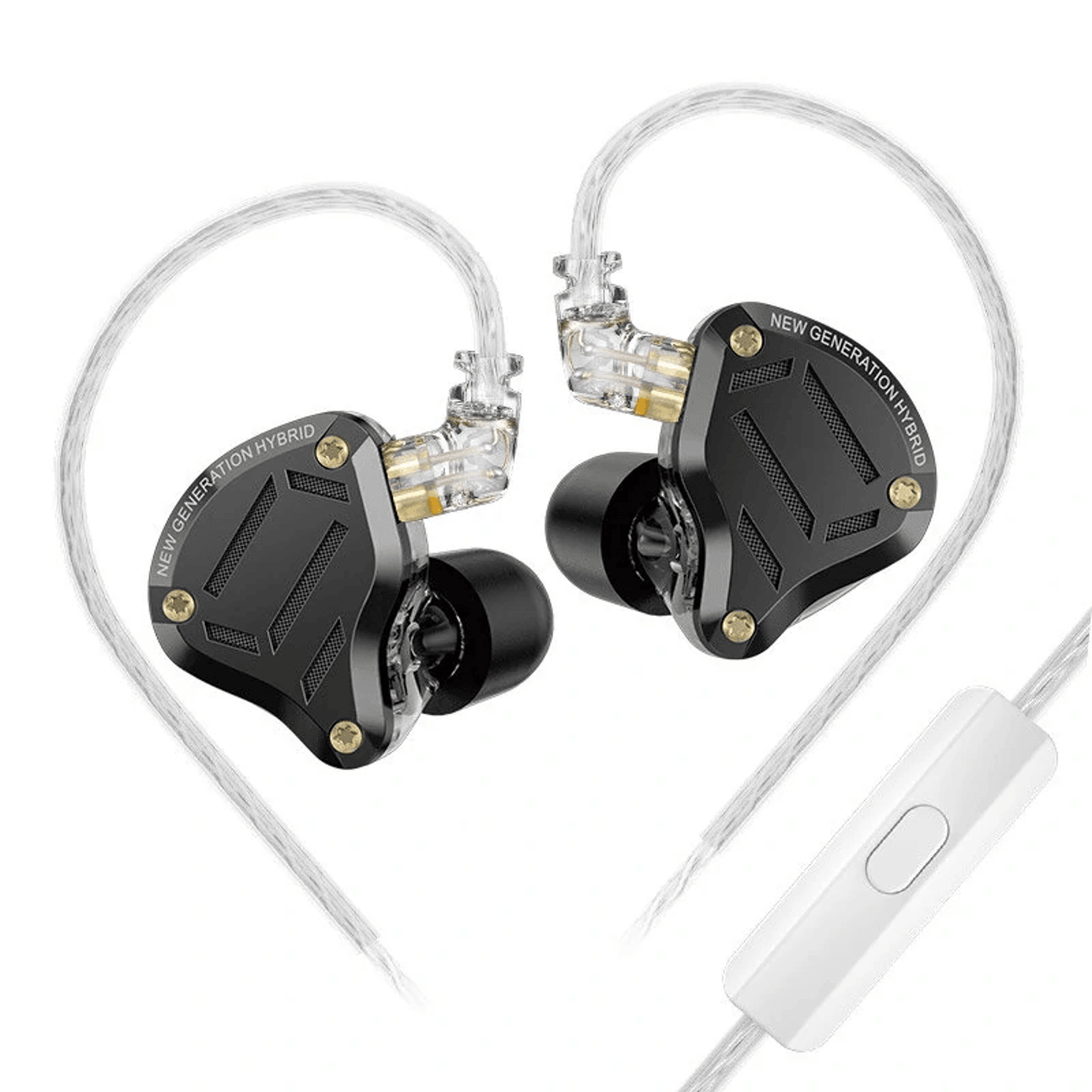 custom tuning hifi wired earbuds with hybrid drivers and way crossover