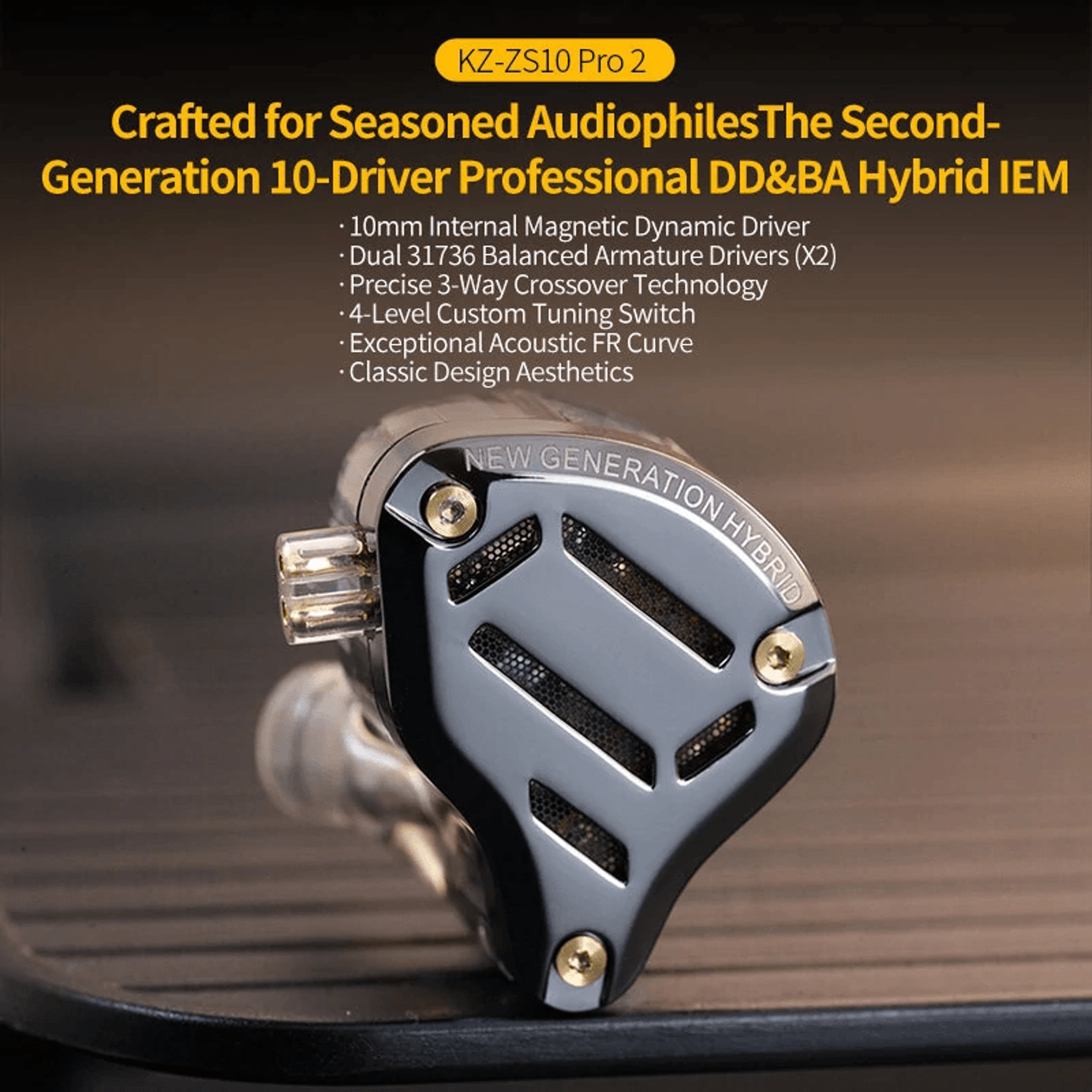 Custom Tuning HiFi Wired Earbuds With Hybrid Drivers And Way Crossover 1