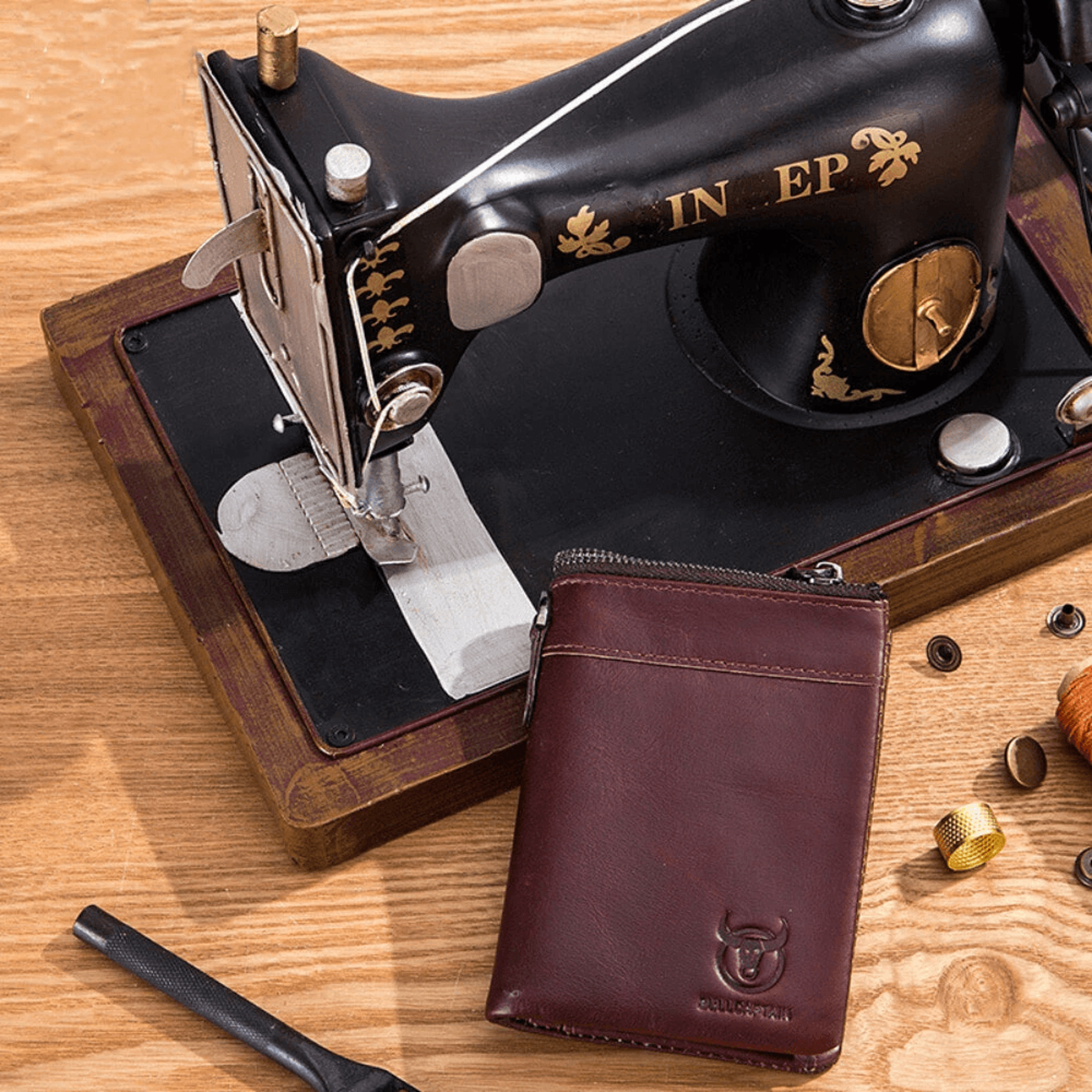 Genuine Leather Wallet For Men With Detachable Coin Purse And Multi Card Storage 3