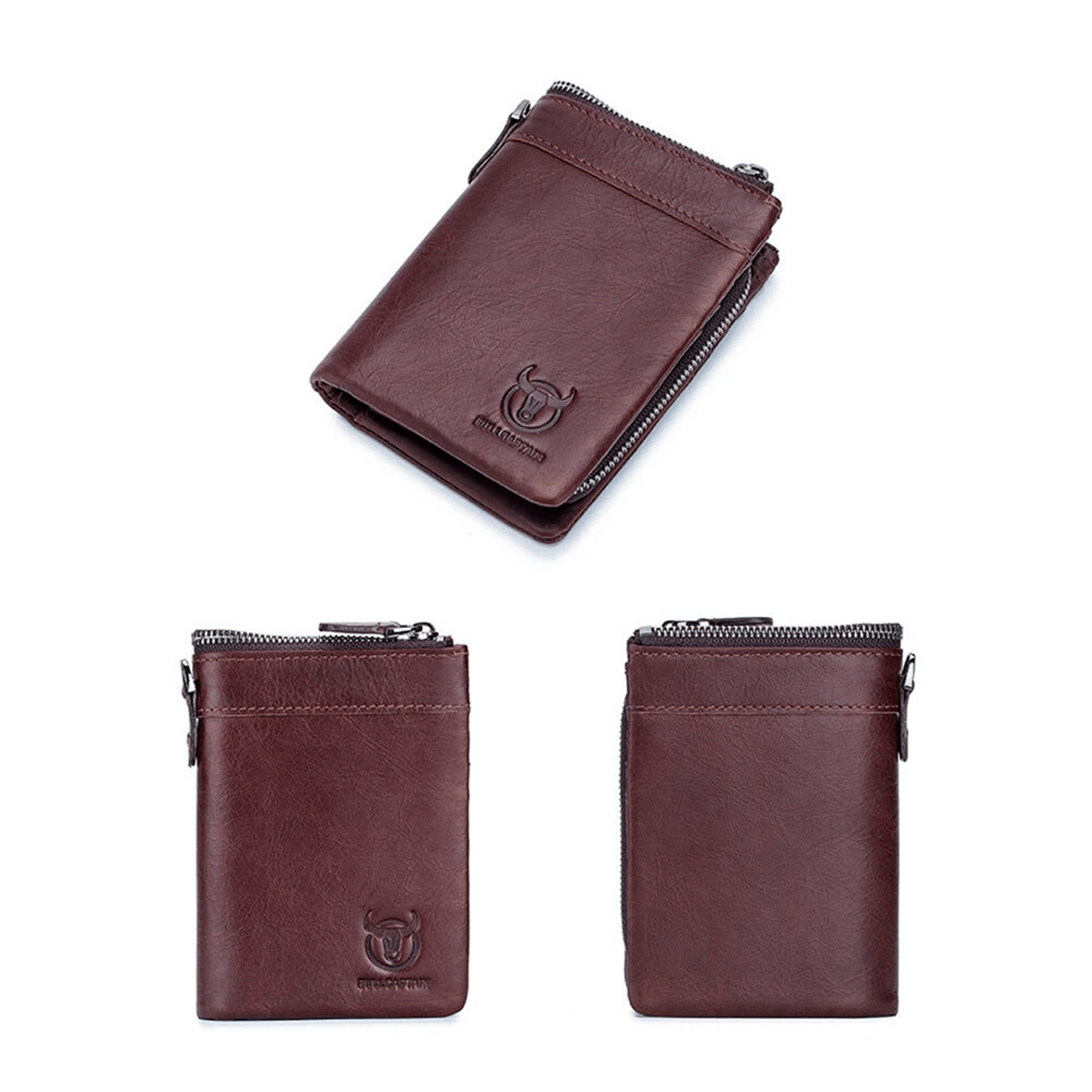 Genuine Leather Wallet For Men With Detachable Coin Purse And Multi Card Storage 2