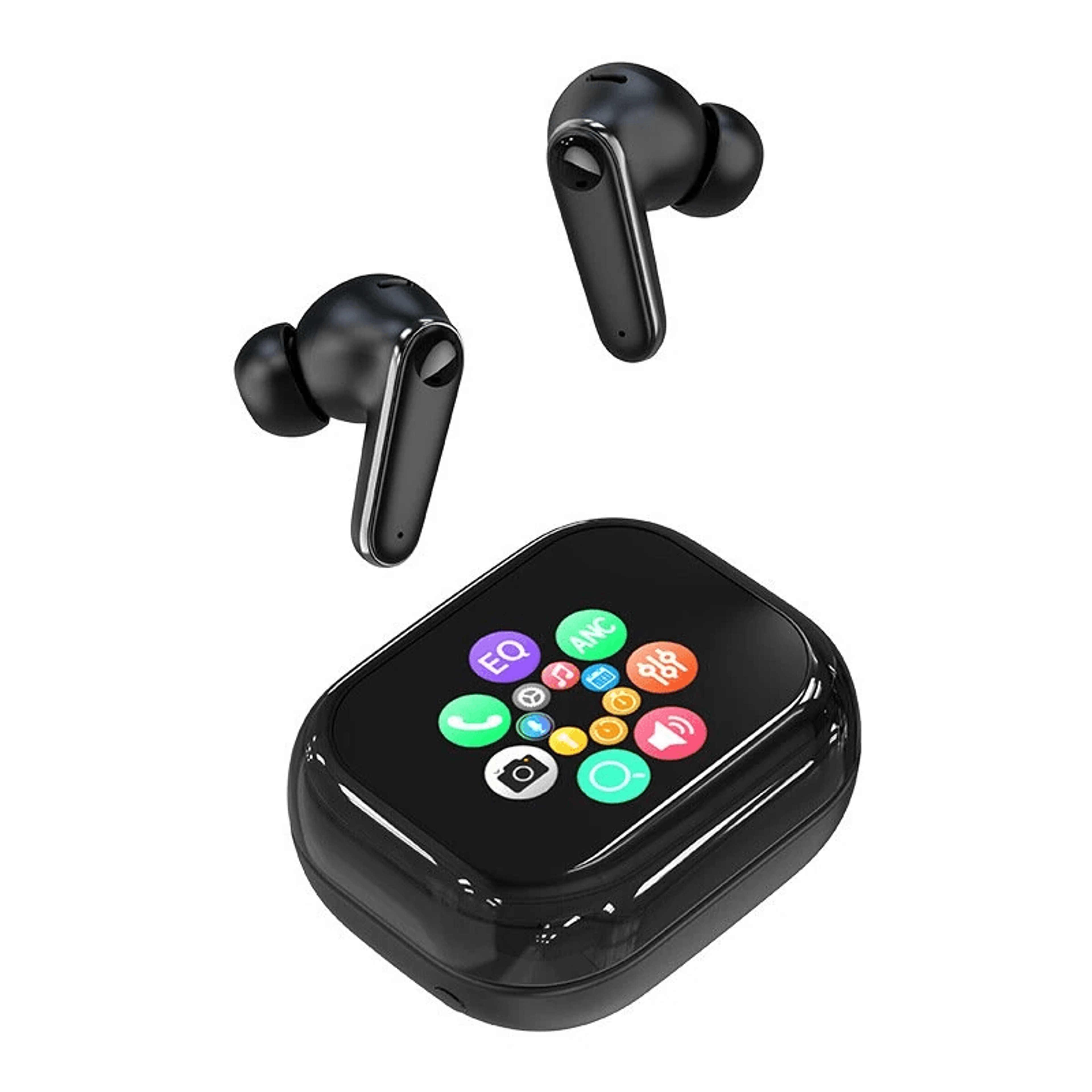 touch screen wireless earbuds with ai translation hifi sound and hour playback
