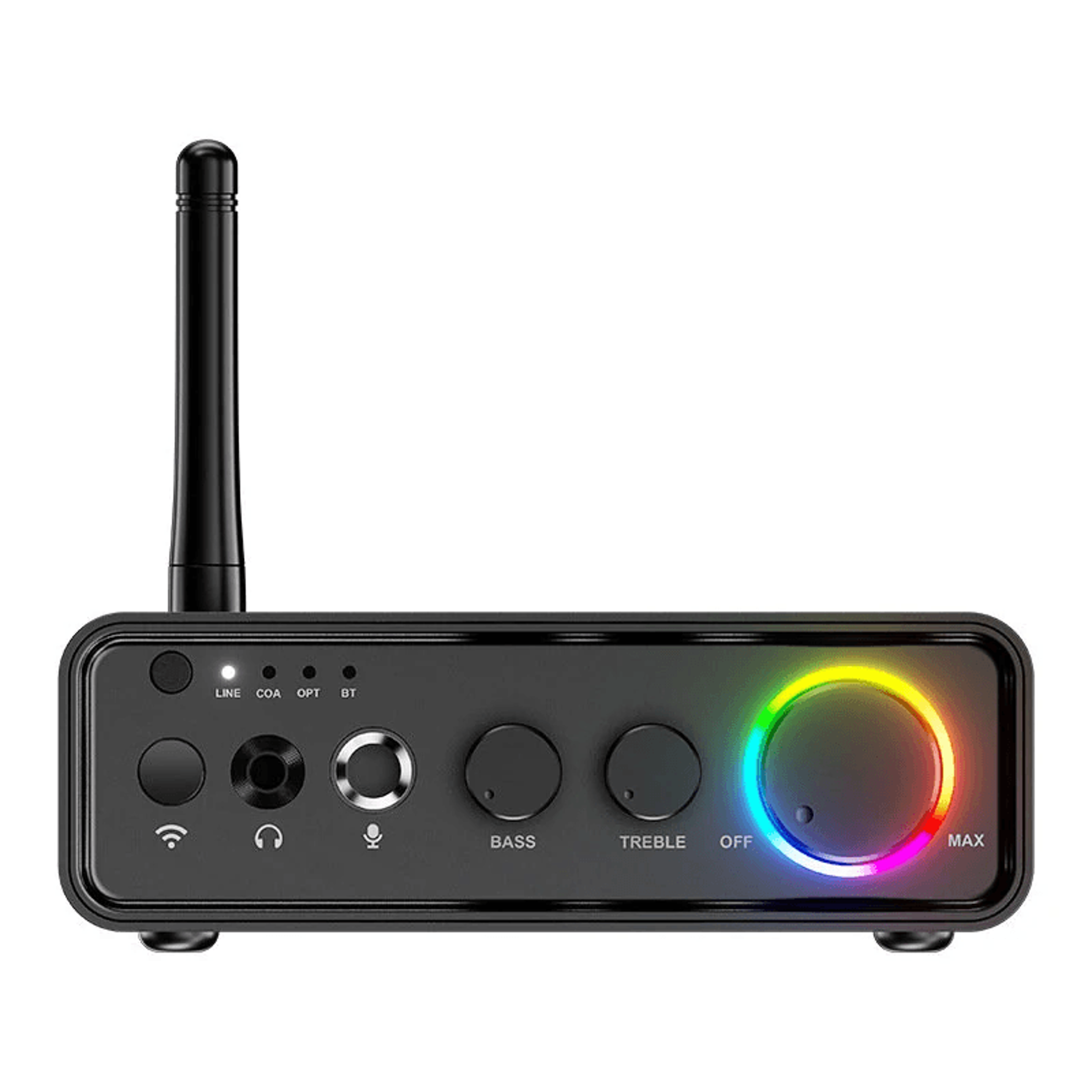 bluetooth digital power amplifier dual channel dsp rgb audio amp