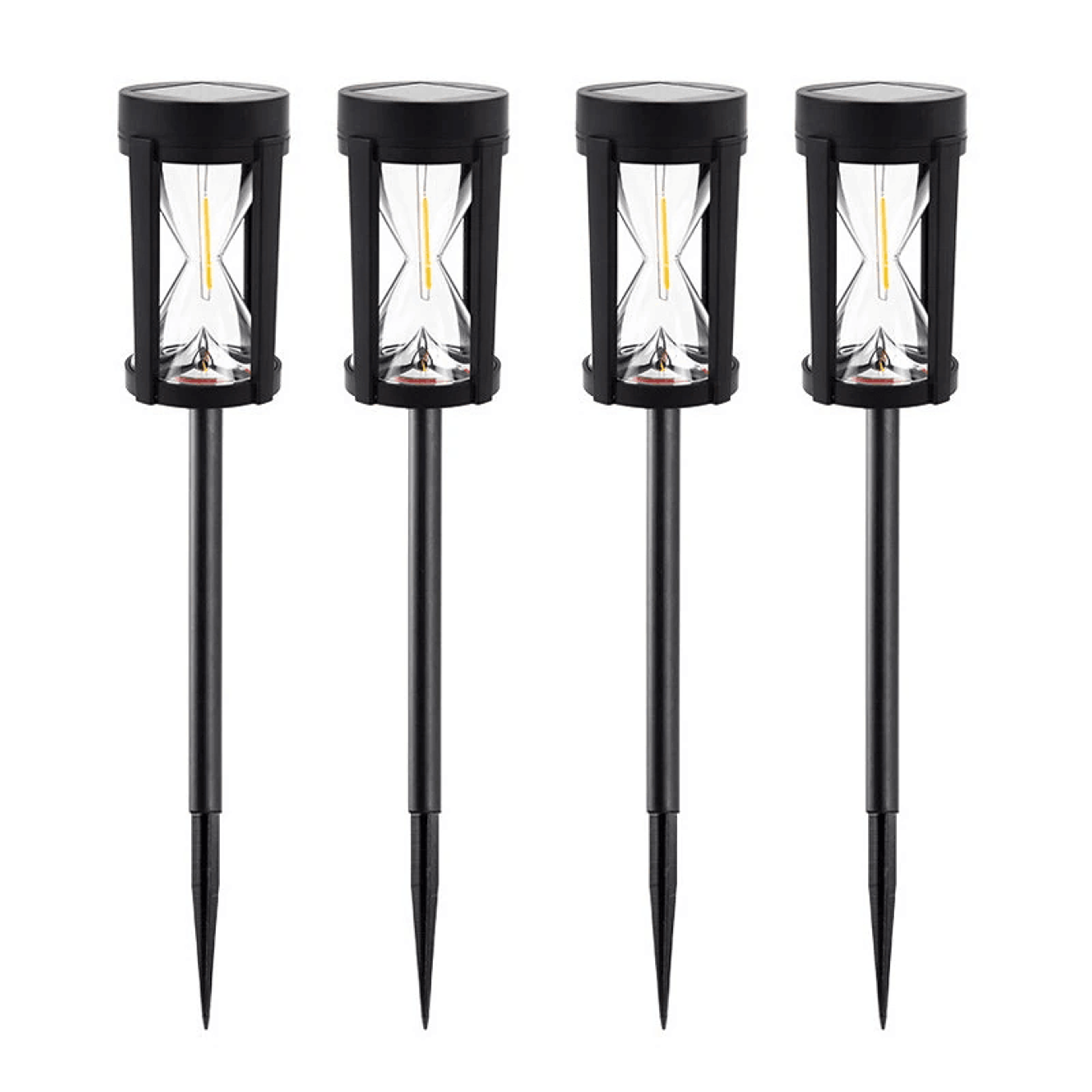 led solar lawn lights warm white waterproof outdoor pathway lights