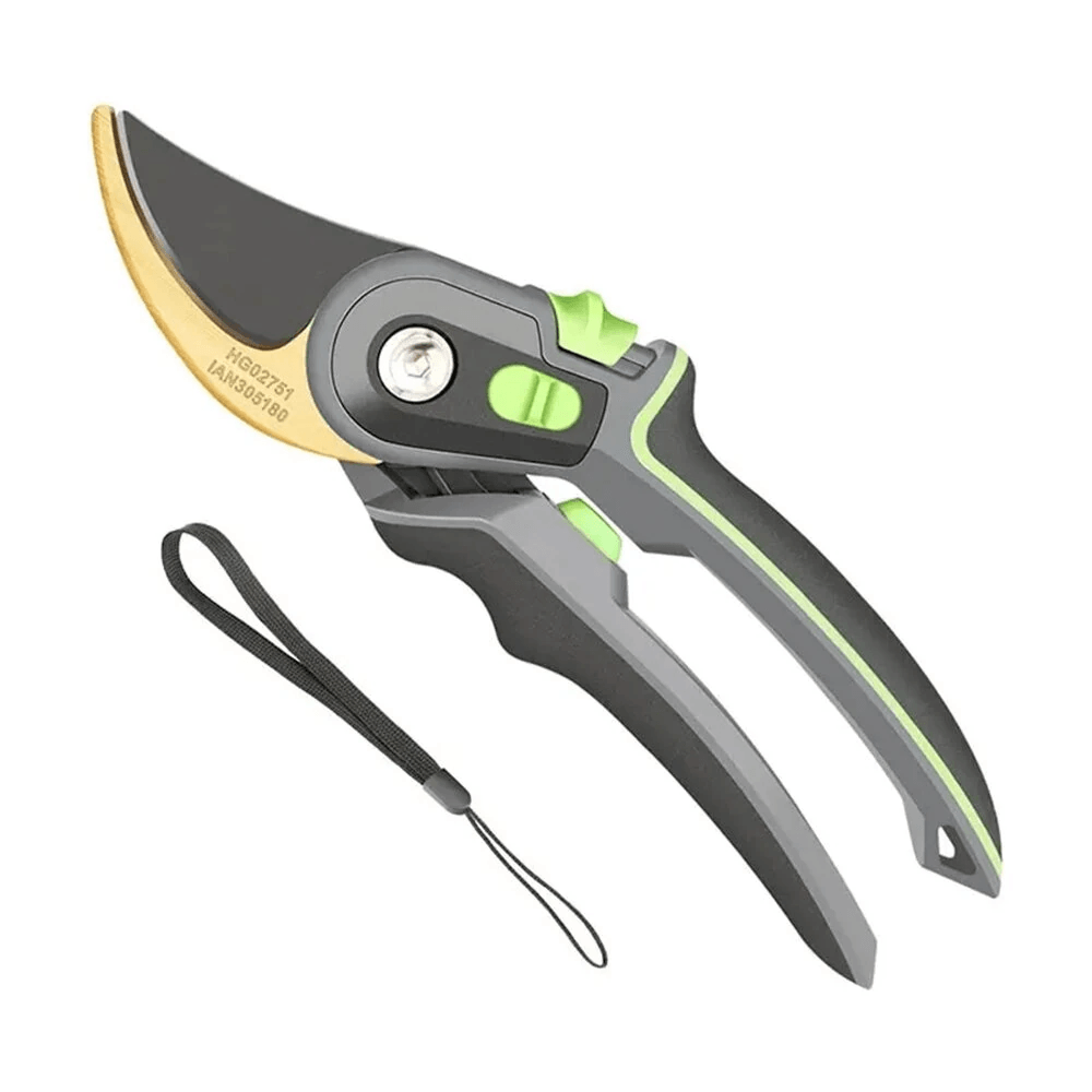 industrial pruning shears with steel blade and two level opening
