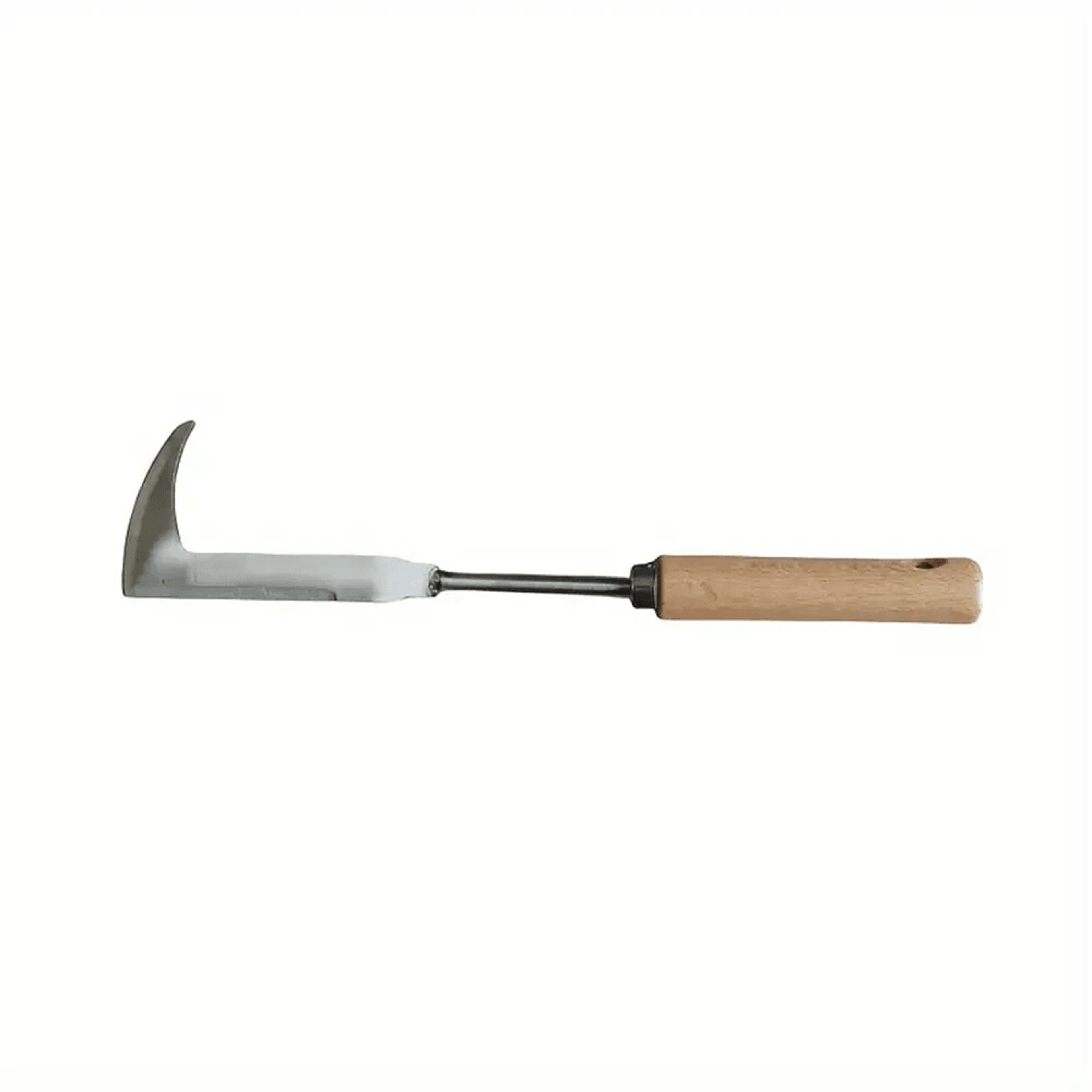 stainless steel weeding tool with wooden handle for lawn yard and garden