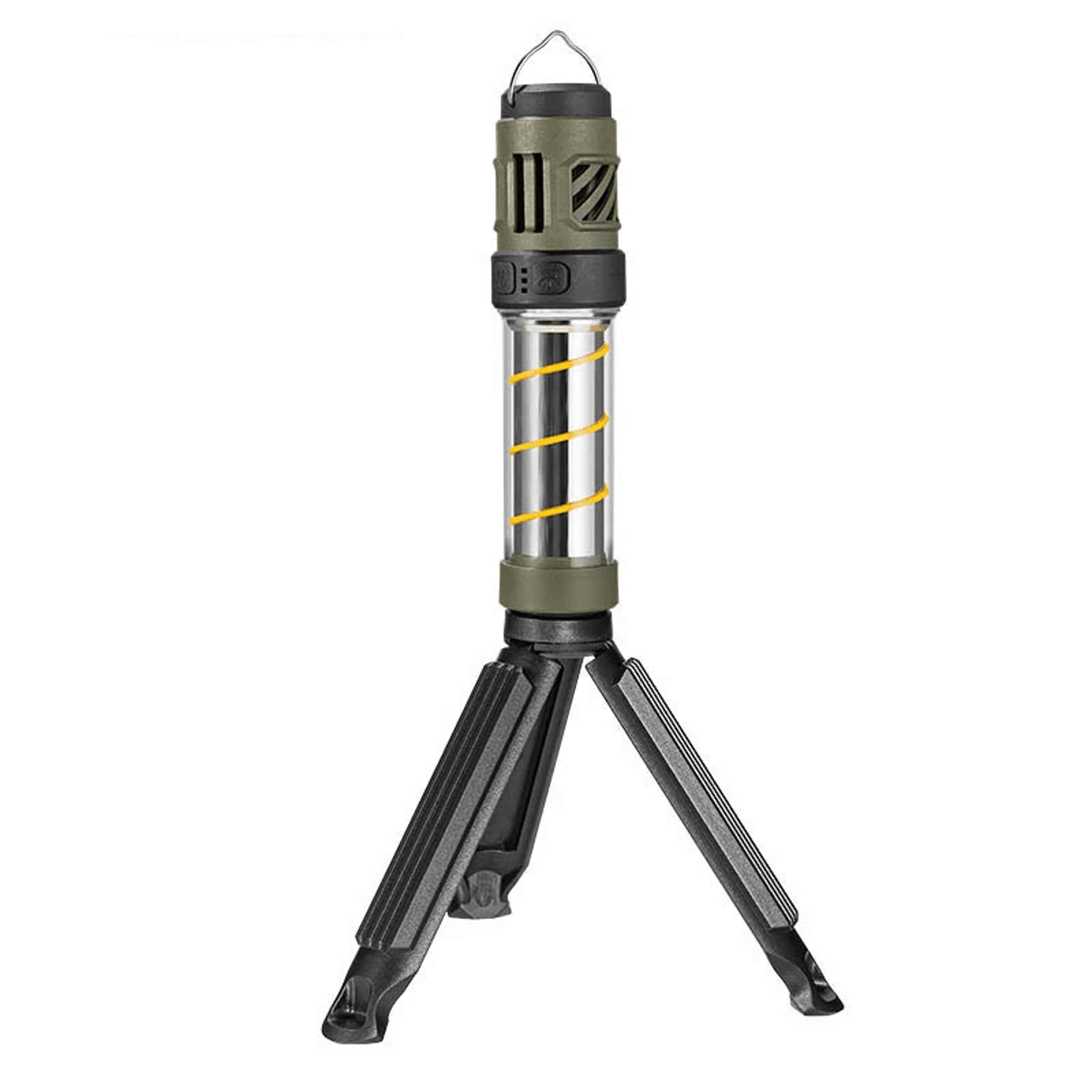 usb rechargeable camping lantern with electric mosquito repellent and tripod stand