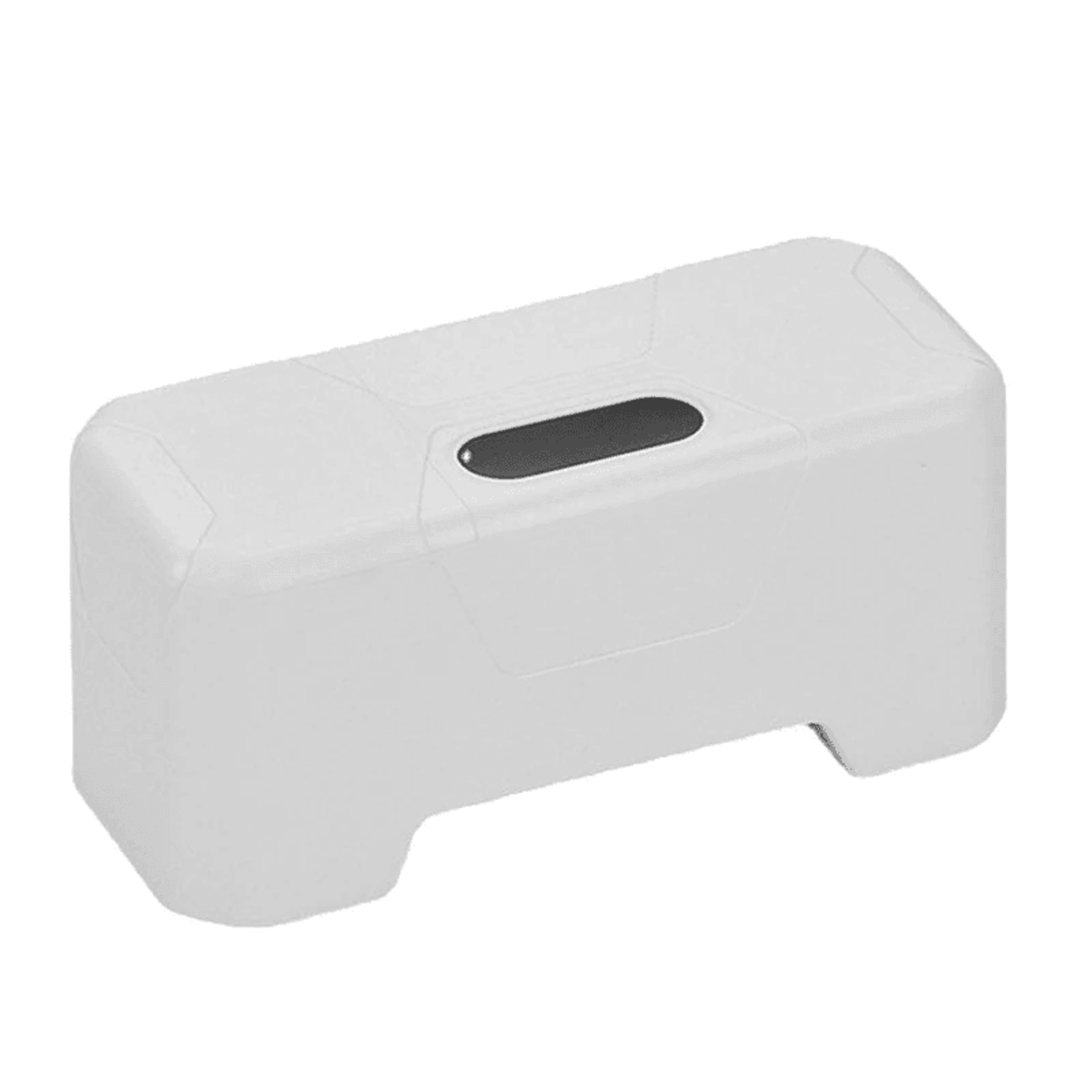 white smart toilet flusher with infrared sensor and abs material
