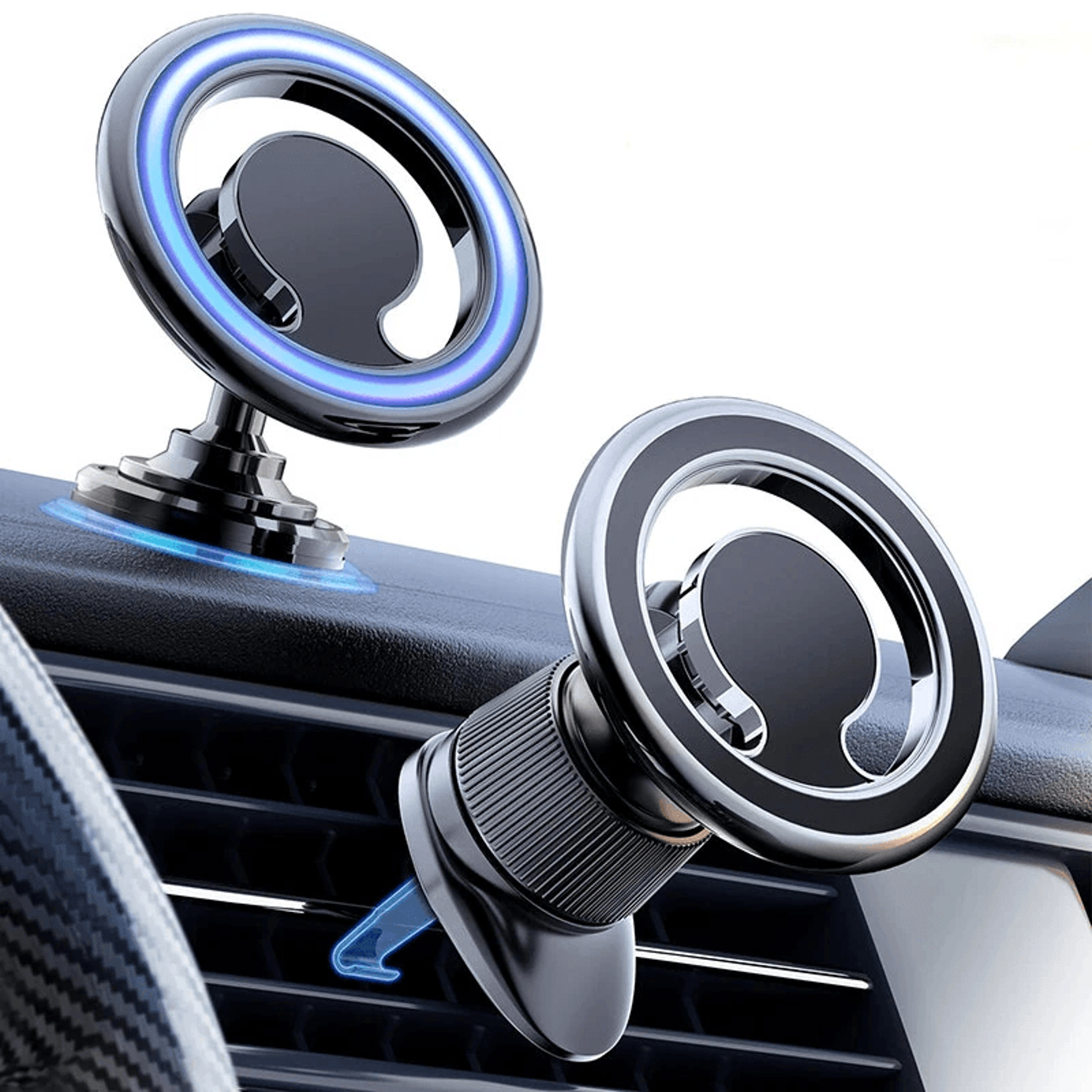 magnetic car phone holder stand with degree rotary support