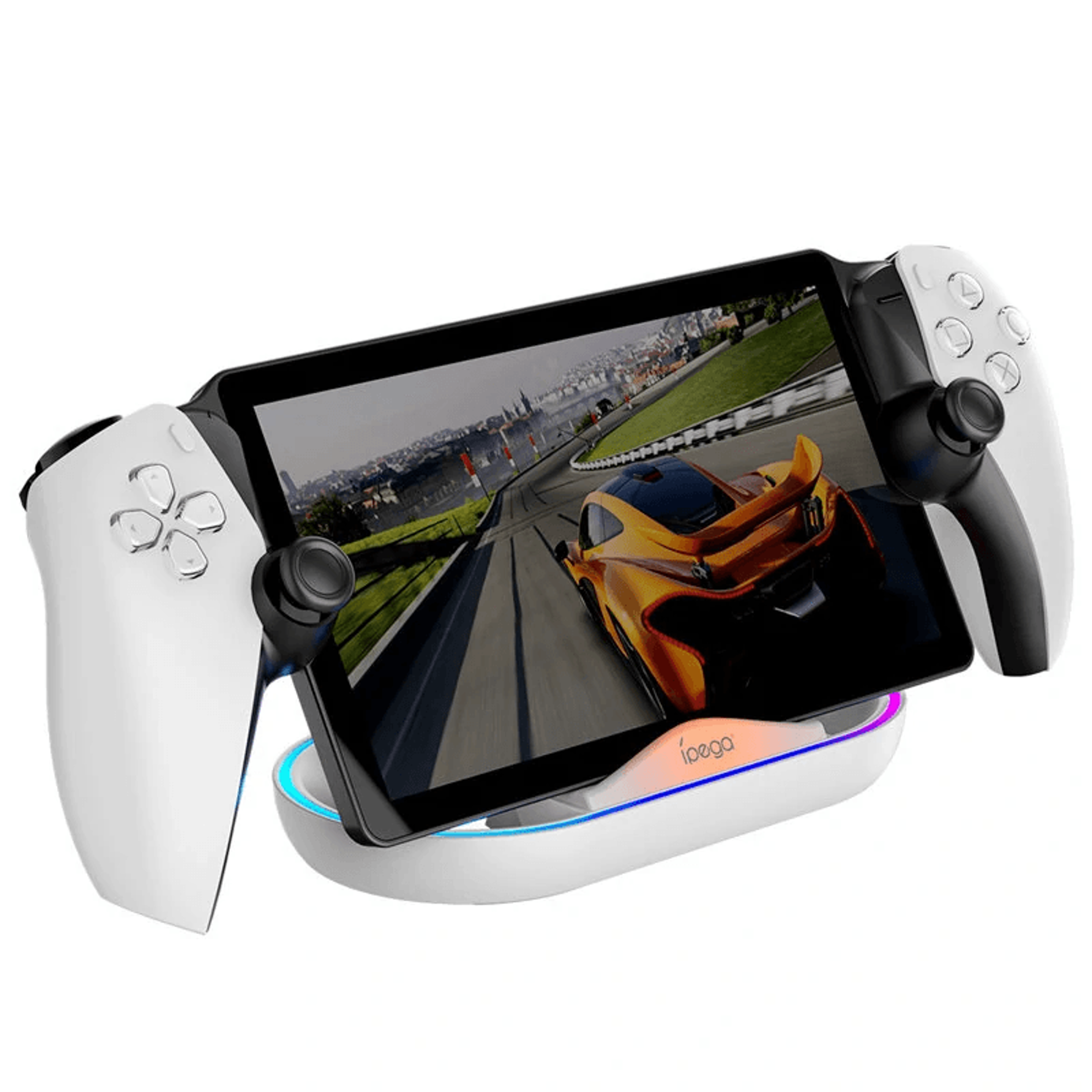 rgb light charging stand for portal handheld game console