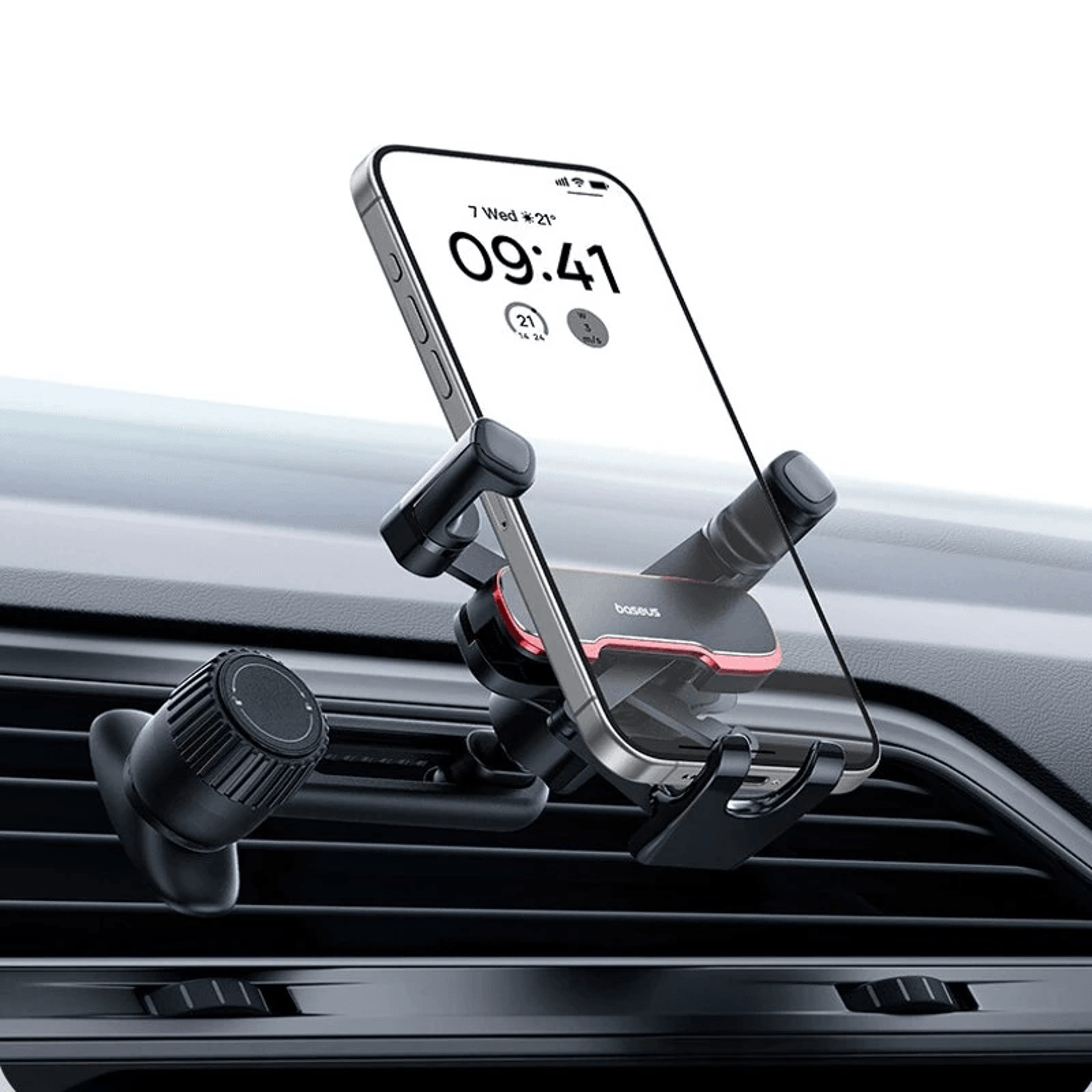 air vent car gravity phone holder black horizontal mount dashboard navigation stand