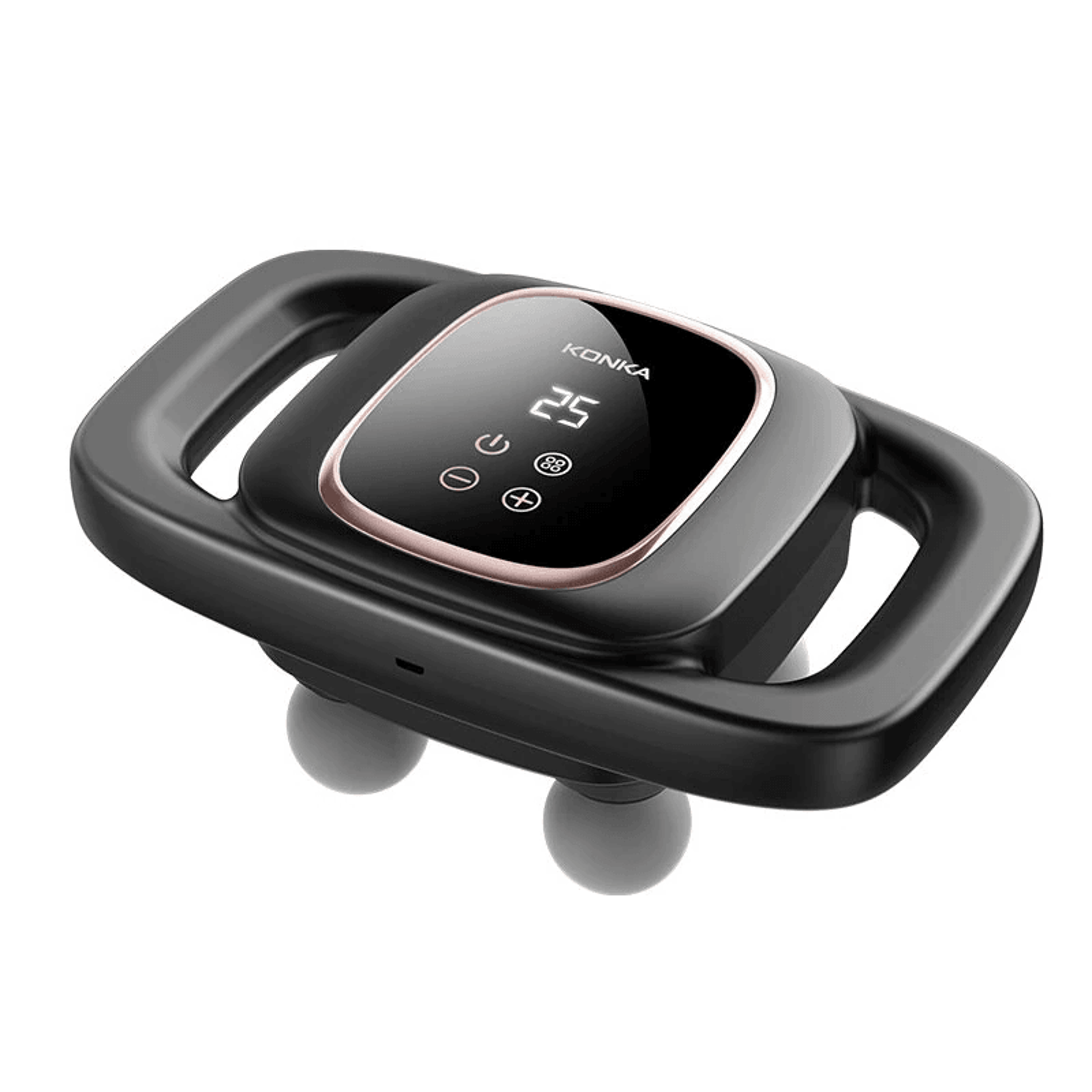 high frequency muscle relaxation massager with adjustable speeds and multiple attachment heads