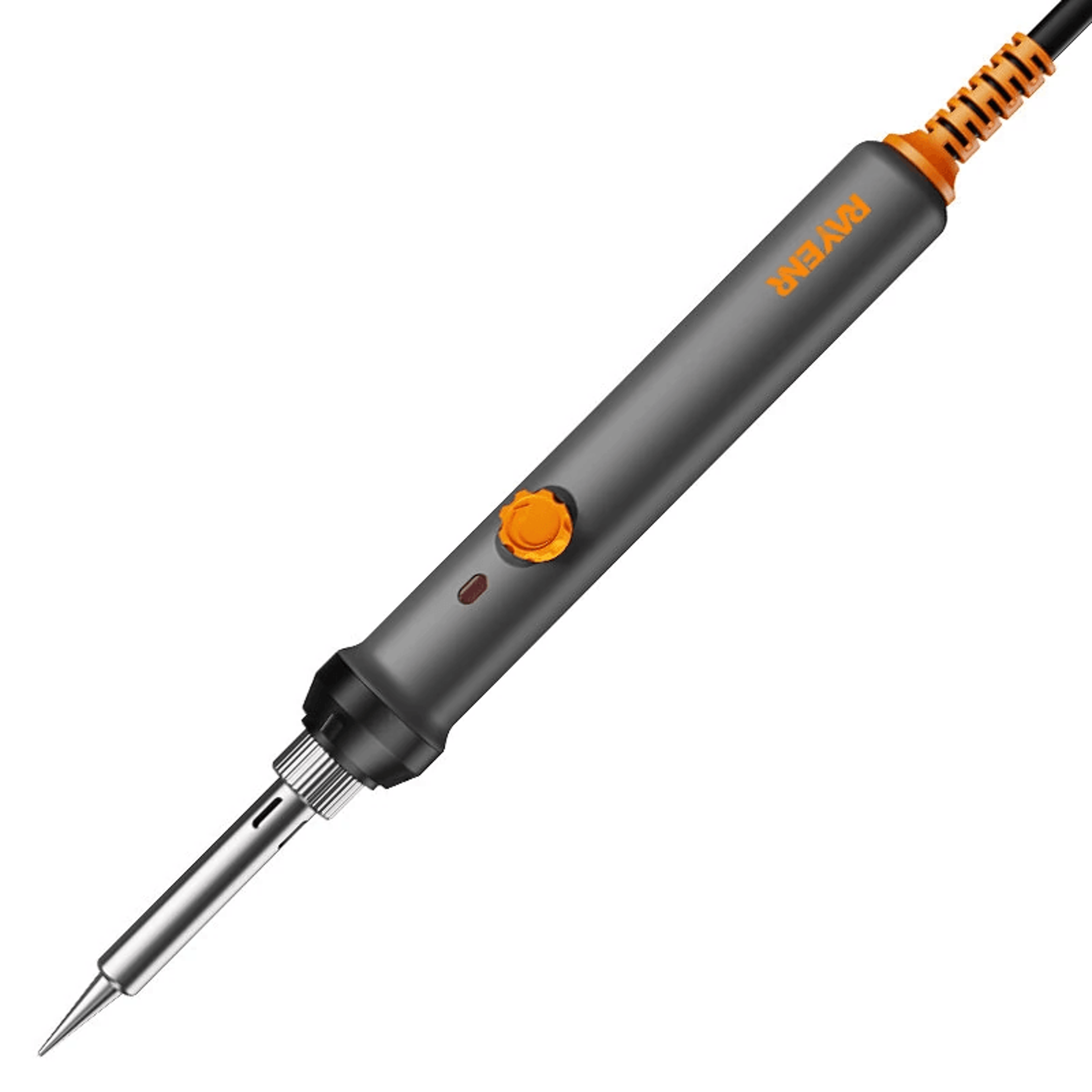 digital soldering iron kit with adjustable temperature ceramic heating element and accessories
